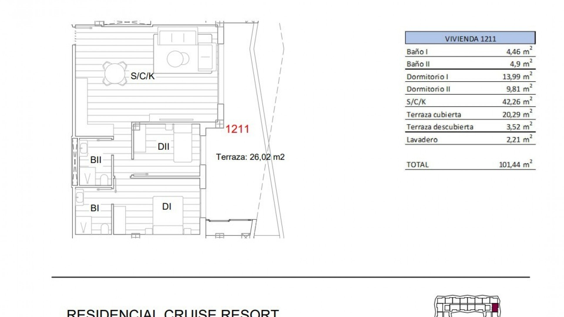 Herverkoop - Apartement Flat -
San Miguel de Salinas