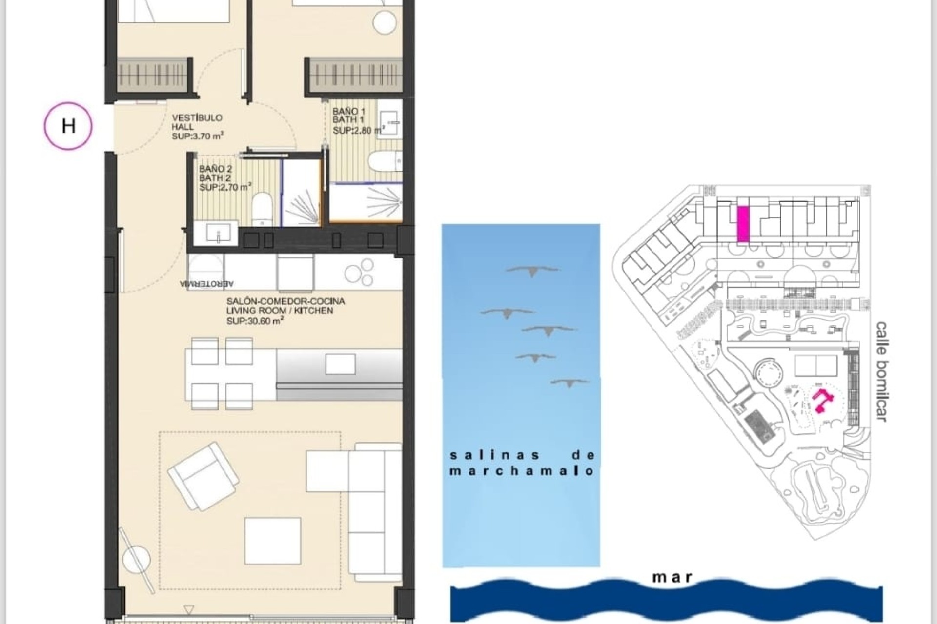 Herverkoop - Appartement / Flat -
La Manga del Mar Menor - La Manga