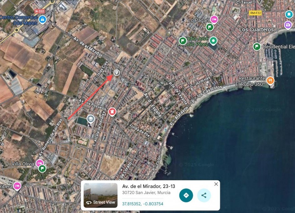 Herverkoop - Perceel Grond -
San Javier - Santiago de la Ribera