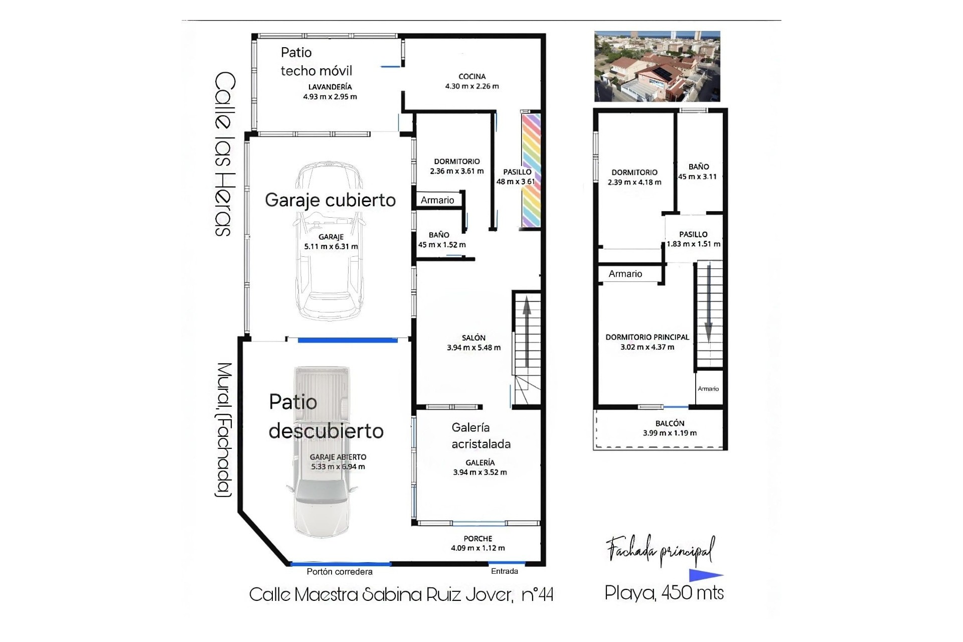 Herverkoop - Rijhuis -
San Javier - Santiago de la Ribera