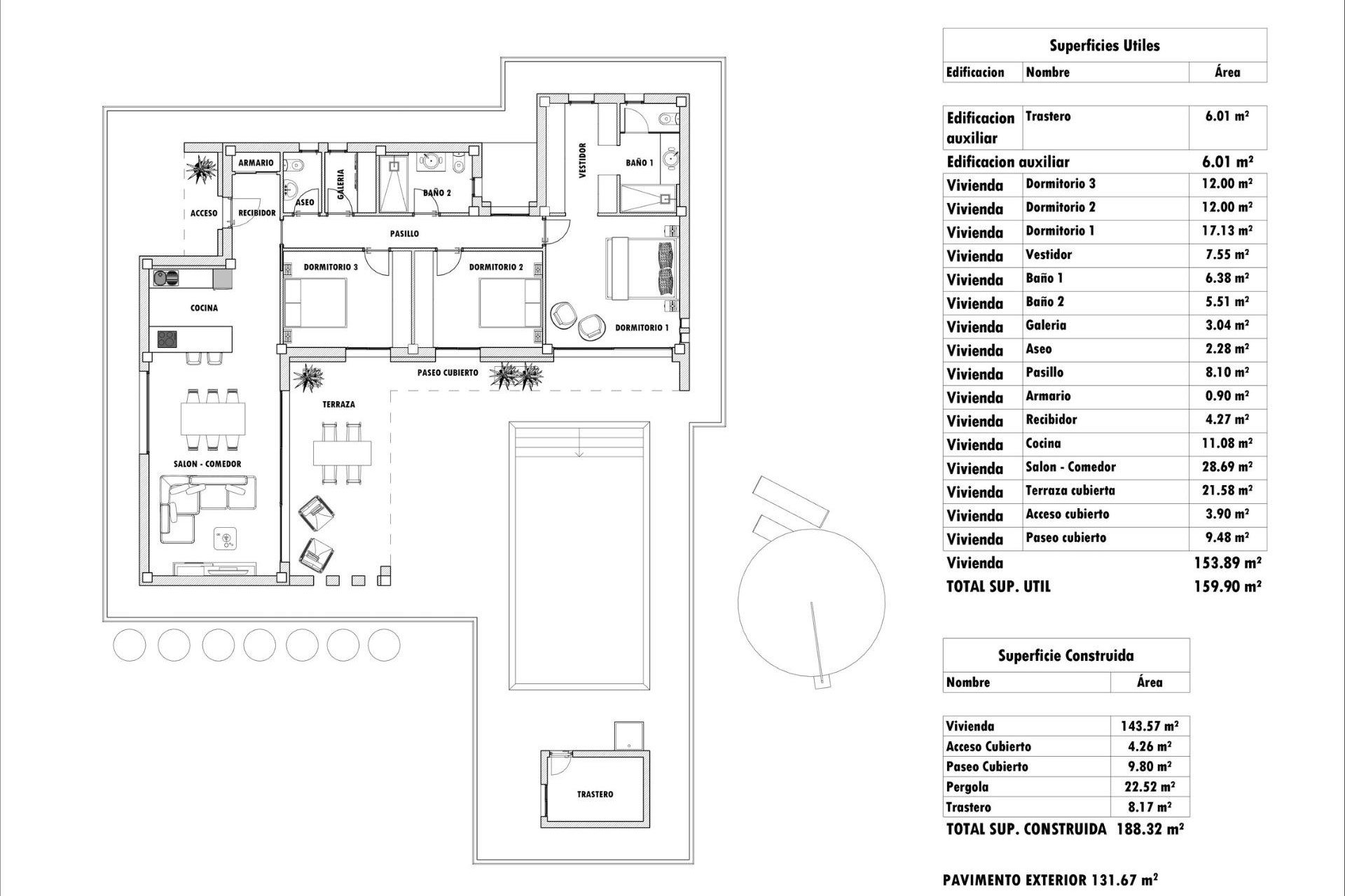 New Build - Detached Villa -
Aspe - Poligono 19