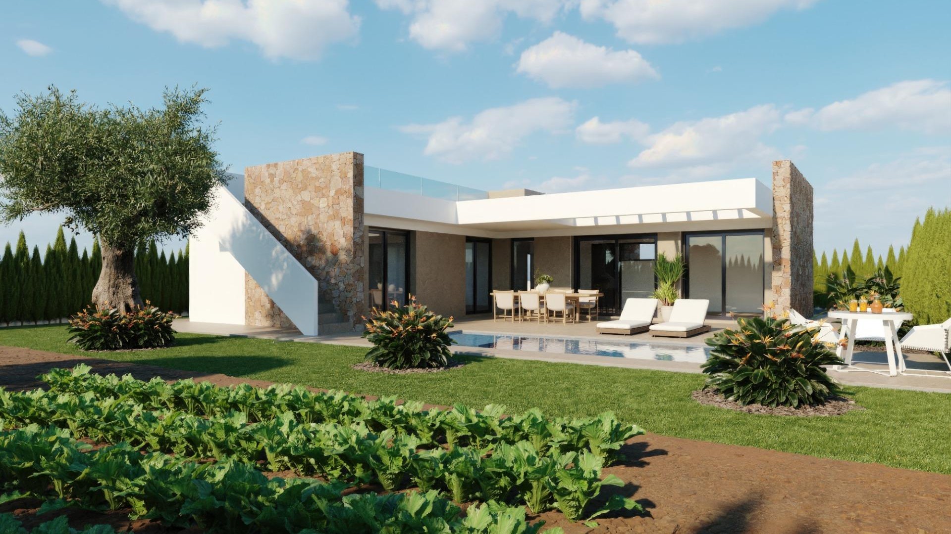 New Build - Detached Villa -
Fuente Álamo - Hacienda del Alamo