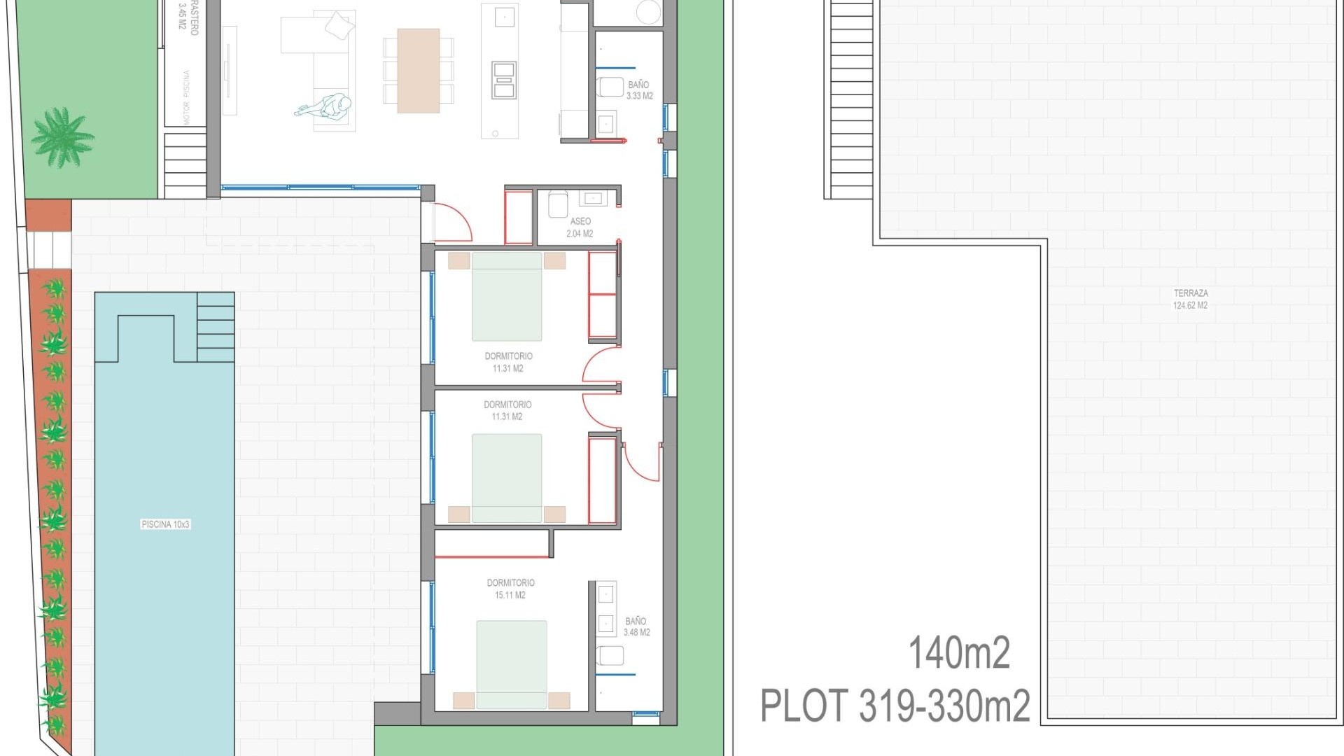 New Build - Detached Villa -
San Javier - Parque del doce