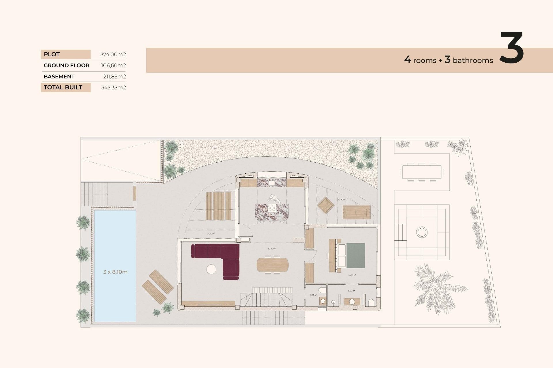 New Build - Freistehende Villa -
Algorfa - La Finca Golf Resort
