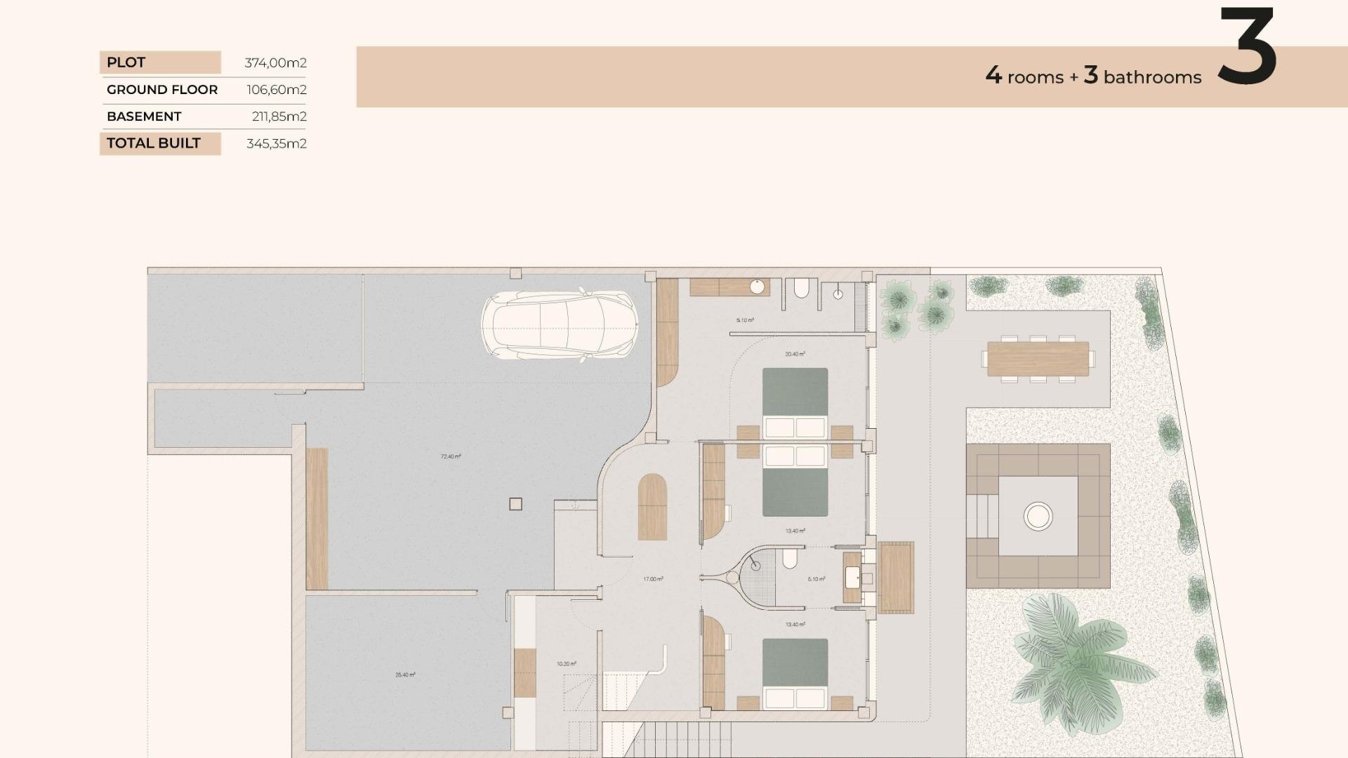 New Build - Freistehende Villa -
Algorfa - La Finca Golf