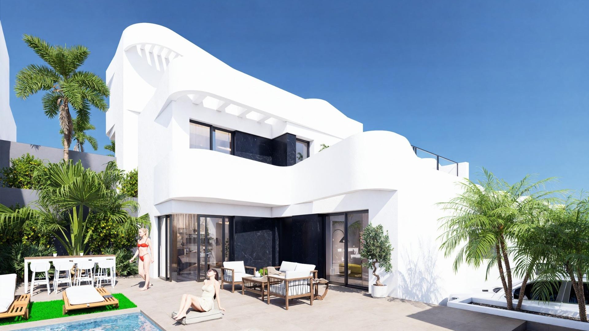 New Build - Freistehende Villa -
Algorfa - La Finca Golf
