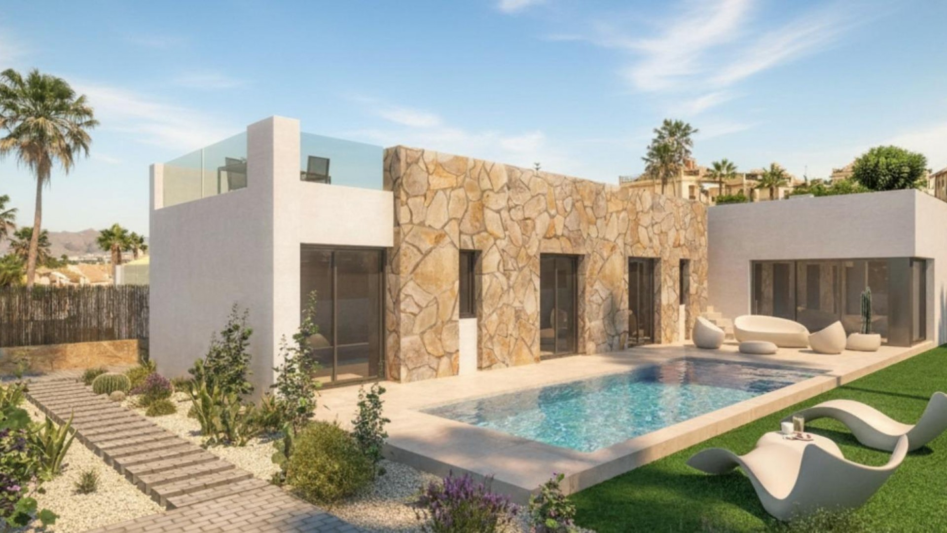 New Build - Freistehende Villa -
Algorfa - La Finca Golf