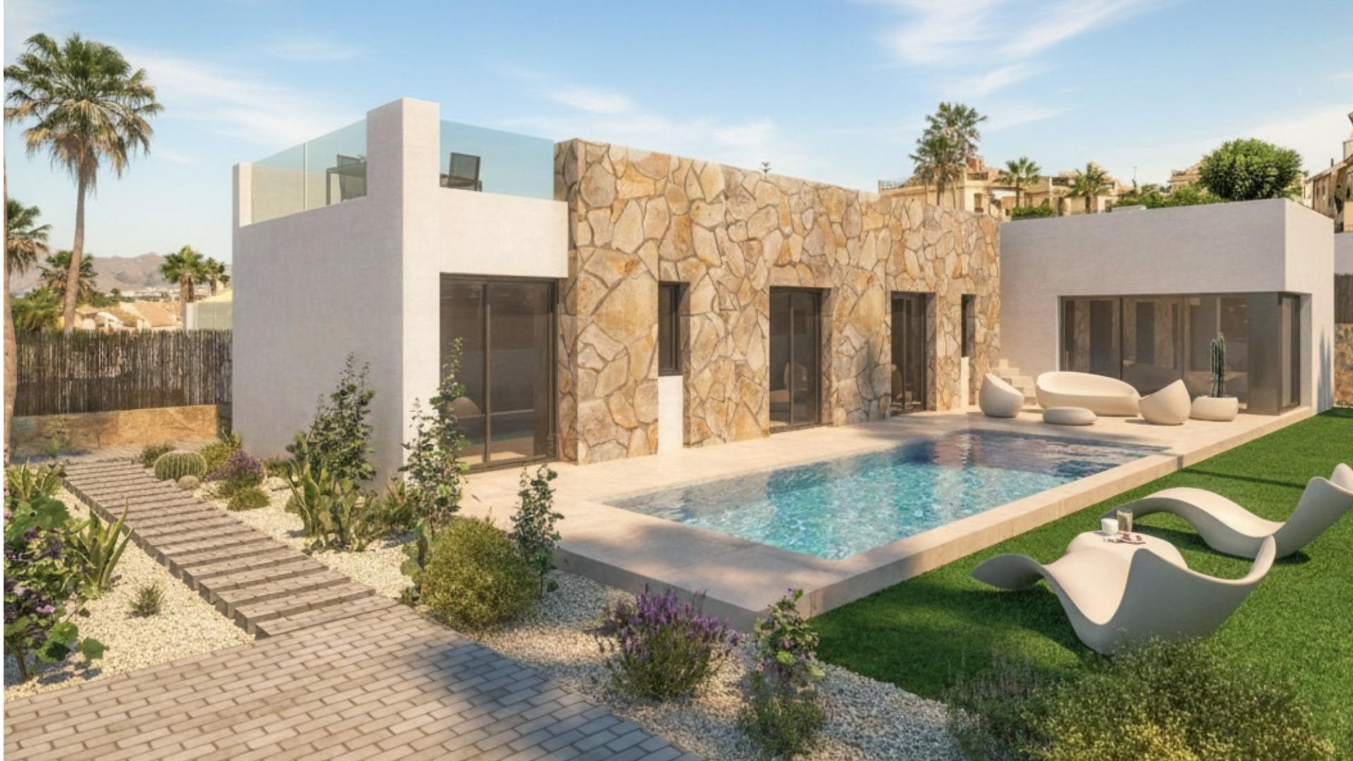 New Build - Freistehende Villa -
Algorfa - La Finca Golf