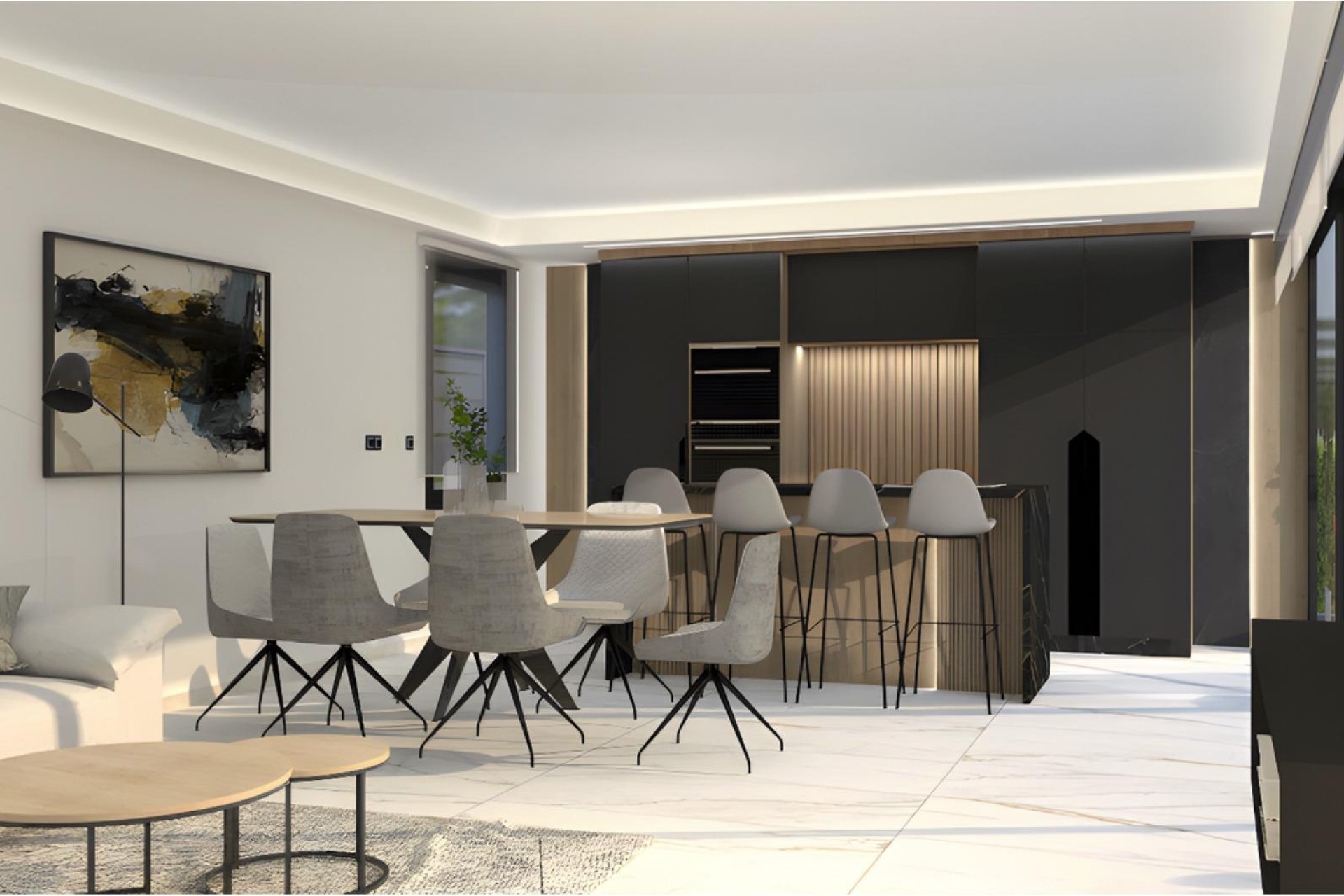 New Build - Freistehende Villa -
Algorfa - La Finca Golf