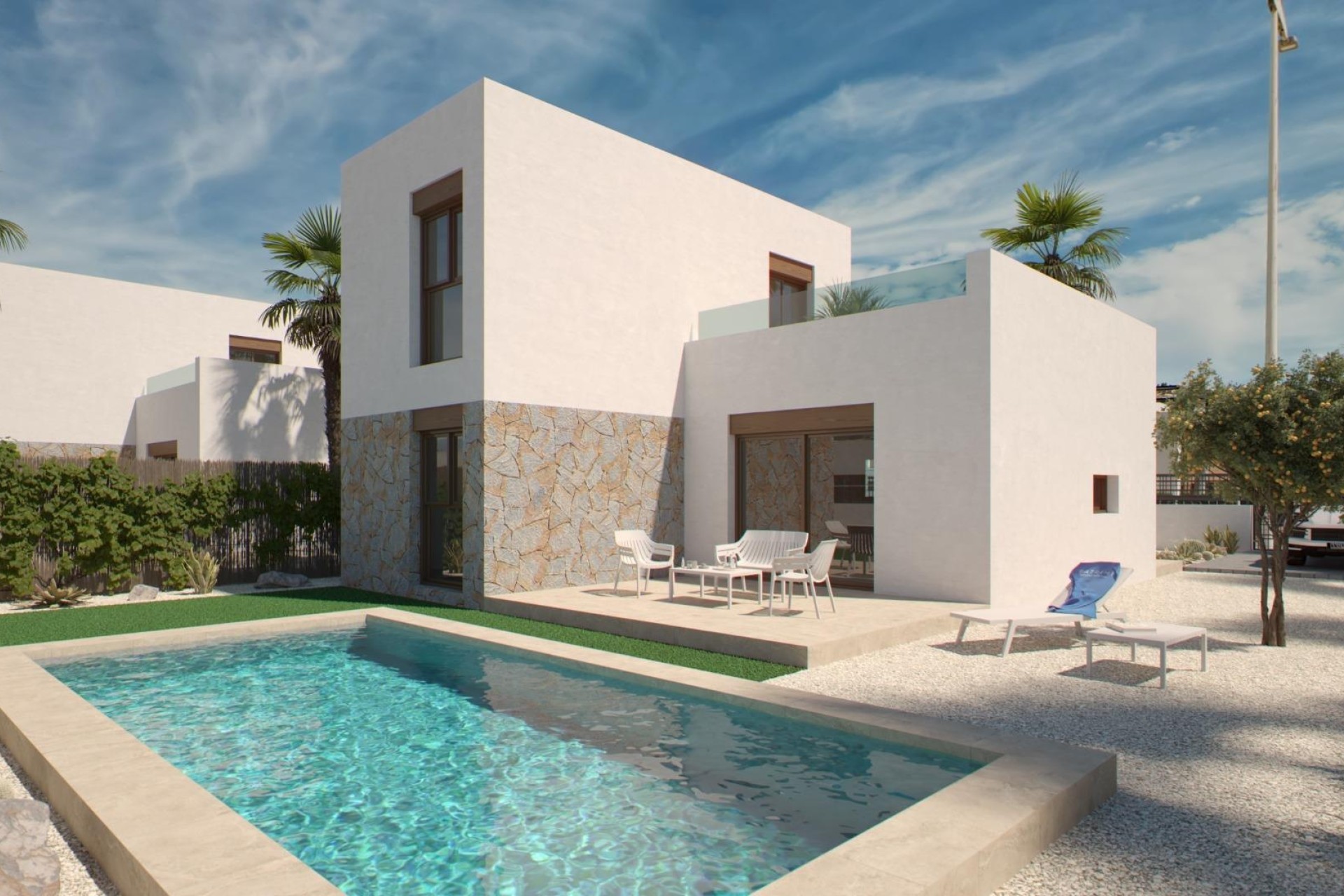 New Build - Freistehende Villa -
Algorfa - La Finca Golf