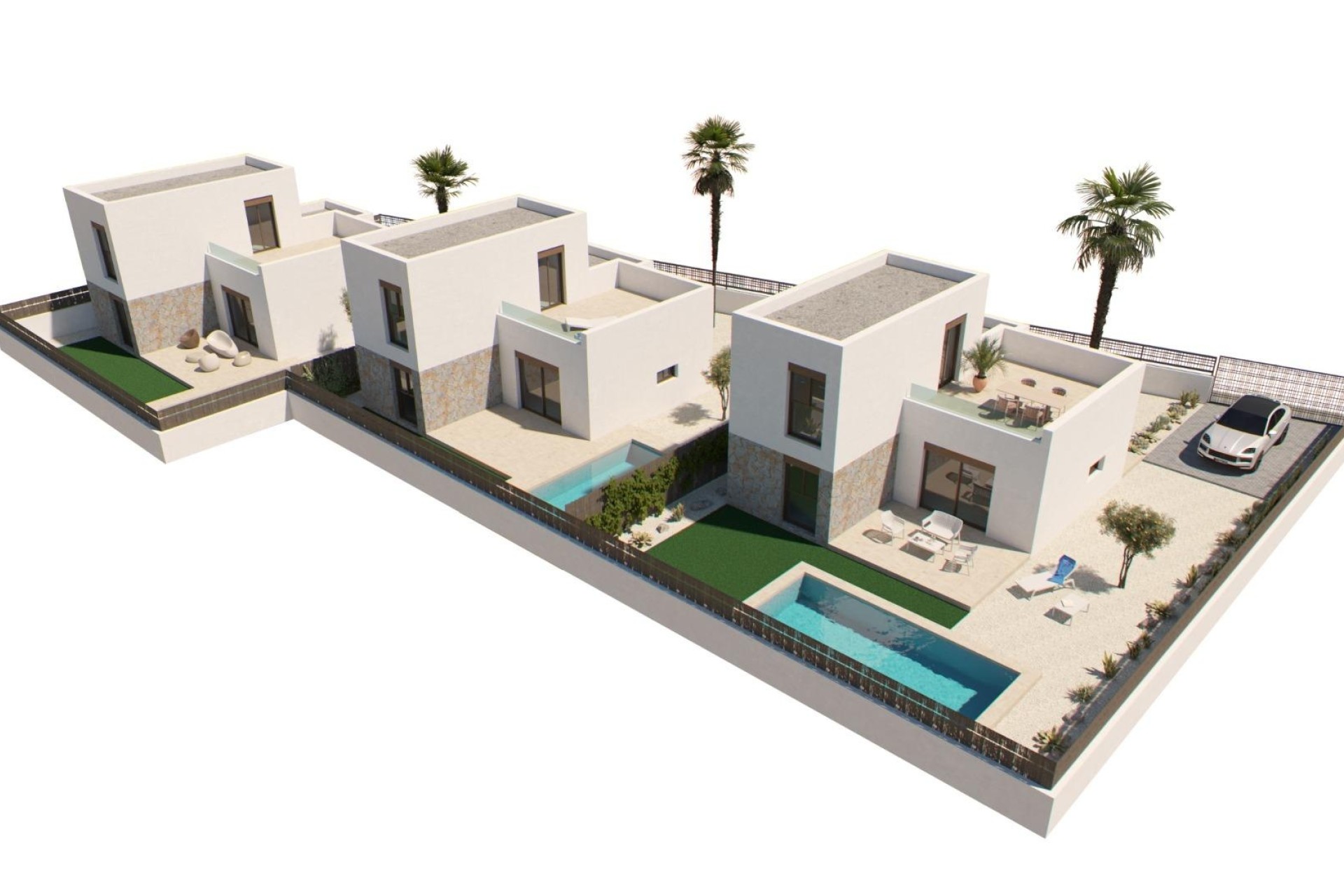 New Build - Freistehende Villa -
Algorfa - La Finca Golf
