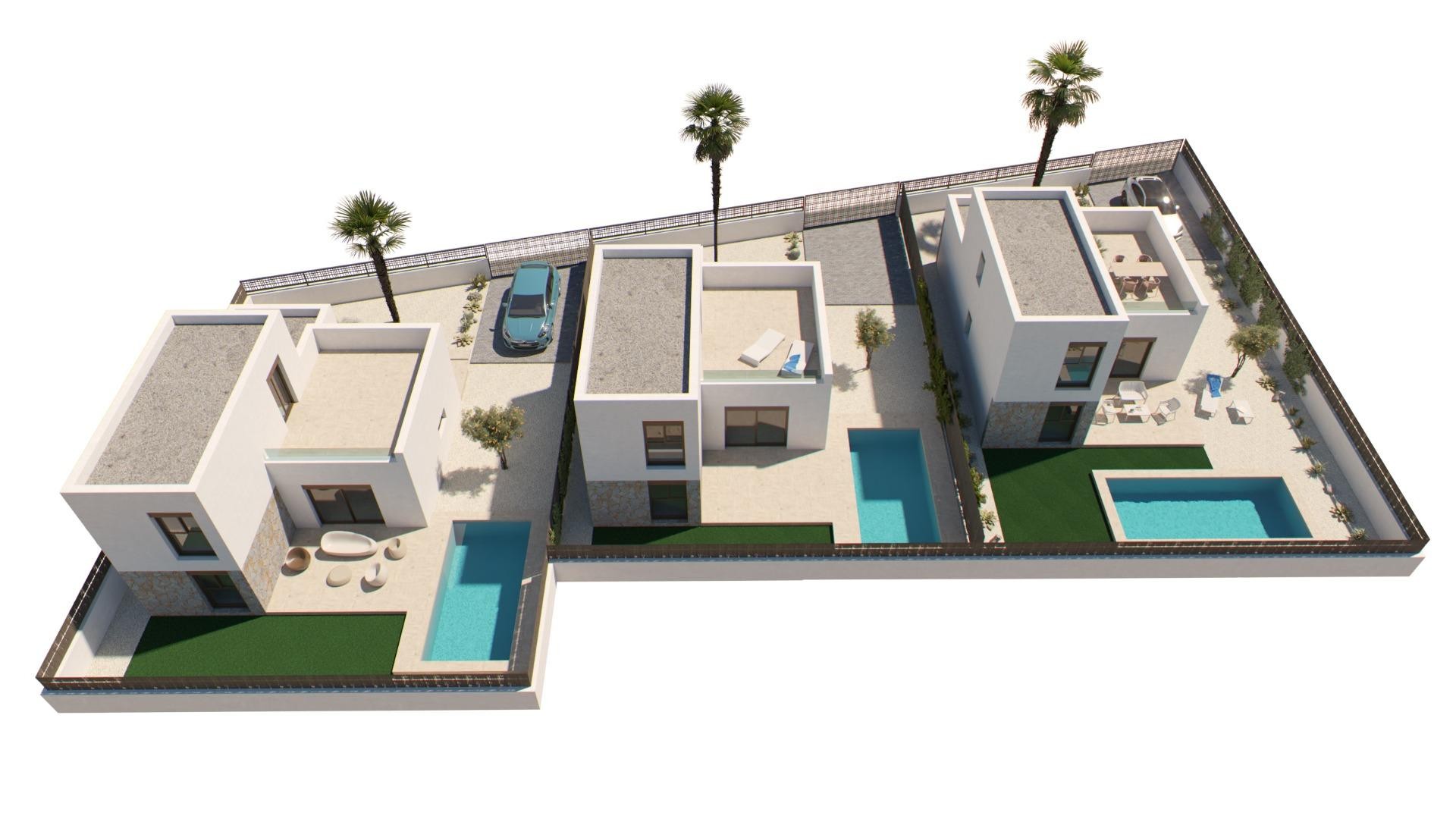 New Build - Freistehende Villa -
Algorfa - La Finca Golf