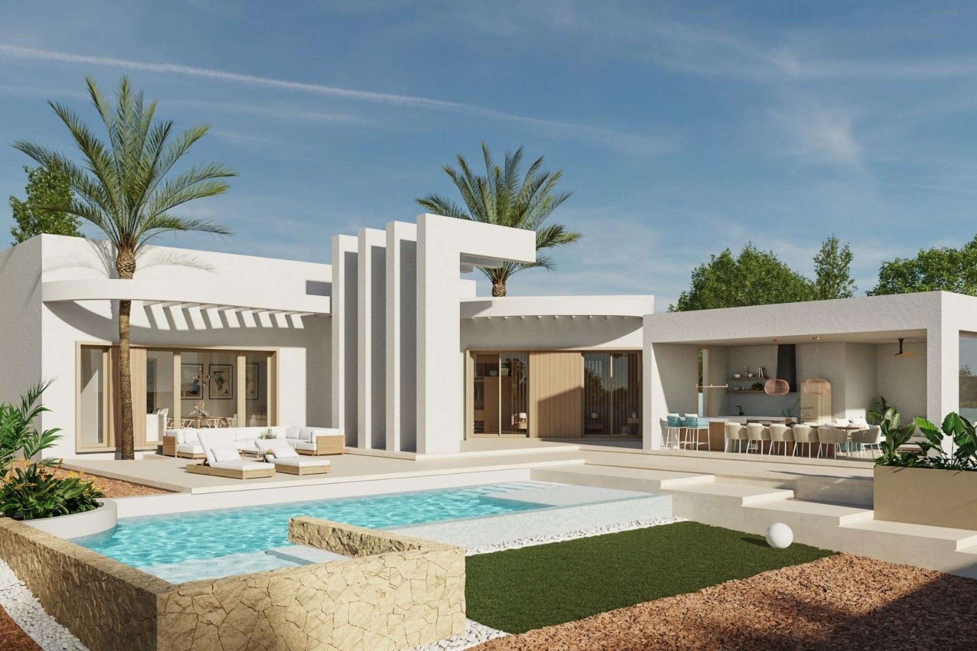 New Build - Freistehende Villa -
Algorfa - Lomas de la Juliana