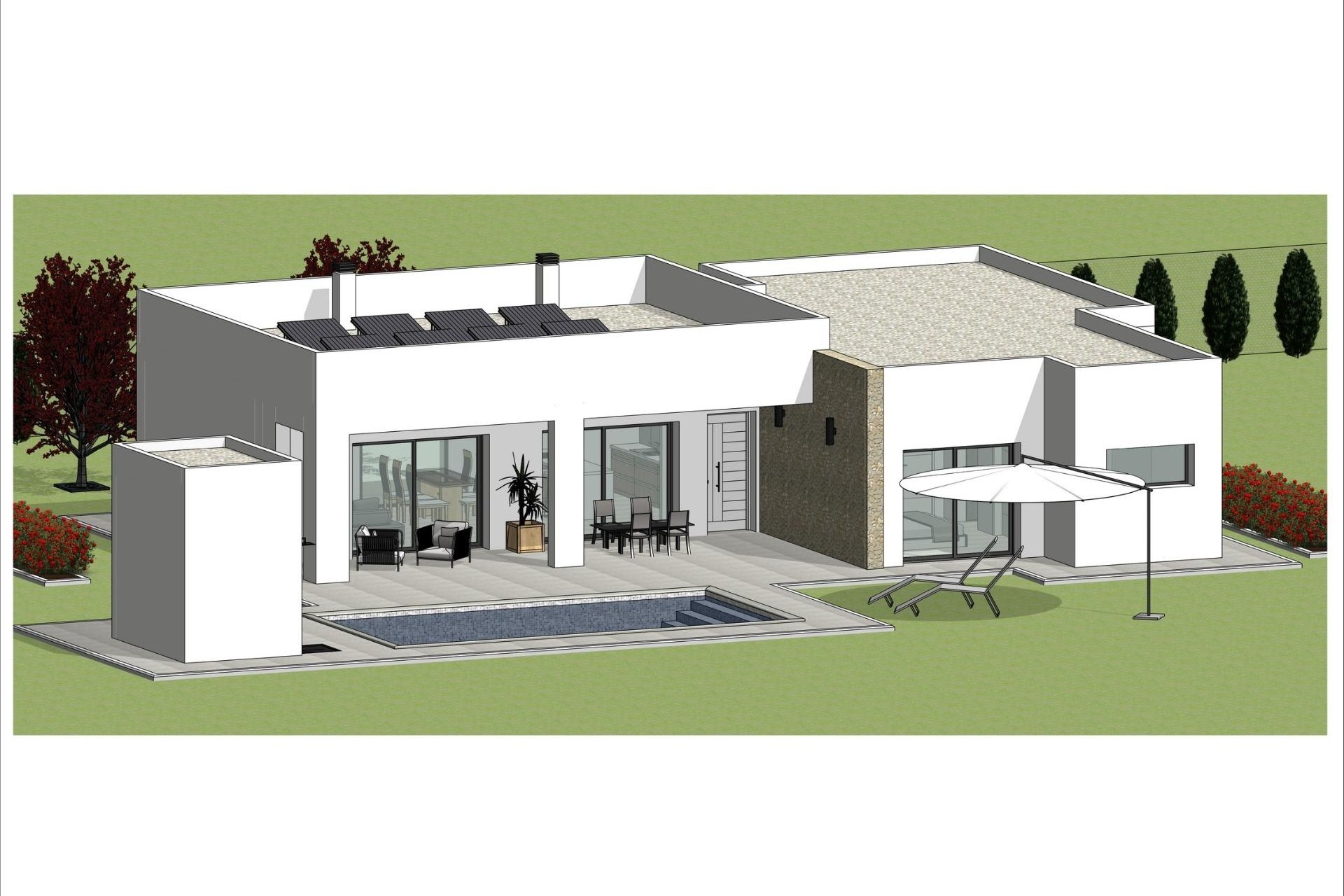 New Build - Freistehende Villa -
Aspe - Poligono 19