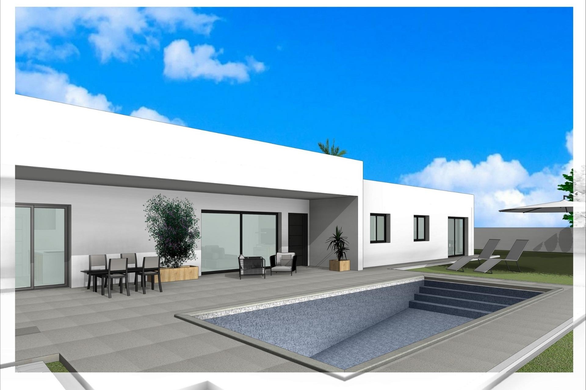 New Build - Freistehende Villa -
Aspe - Poligono 19