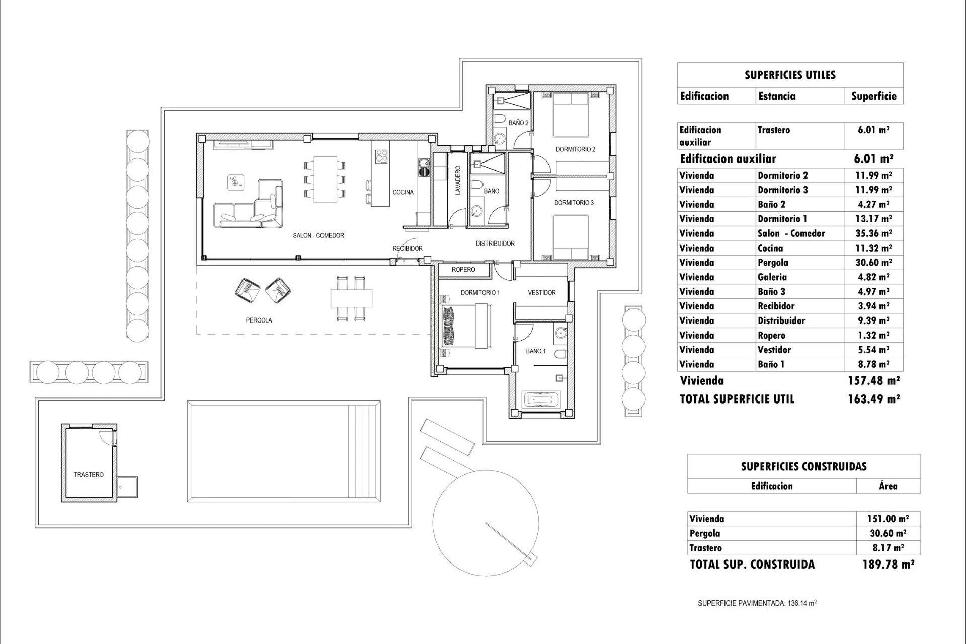 New Build - Freistehende Villa -
Aspe - Poligono 19