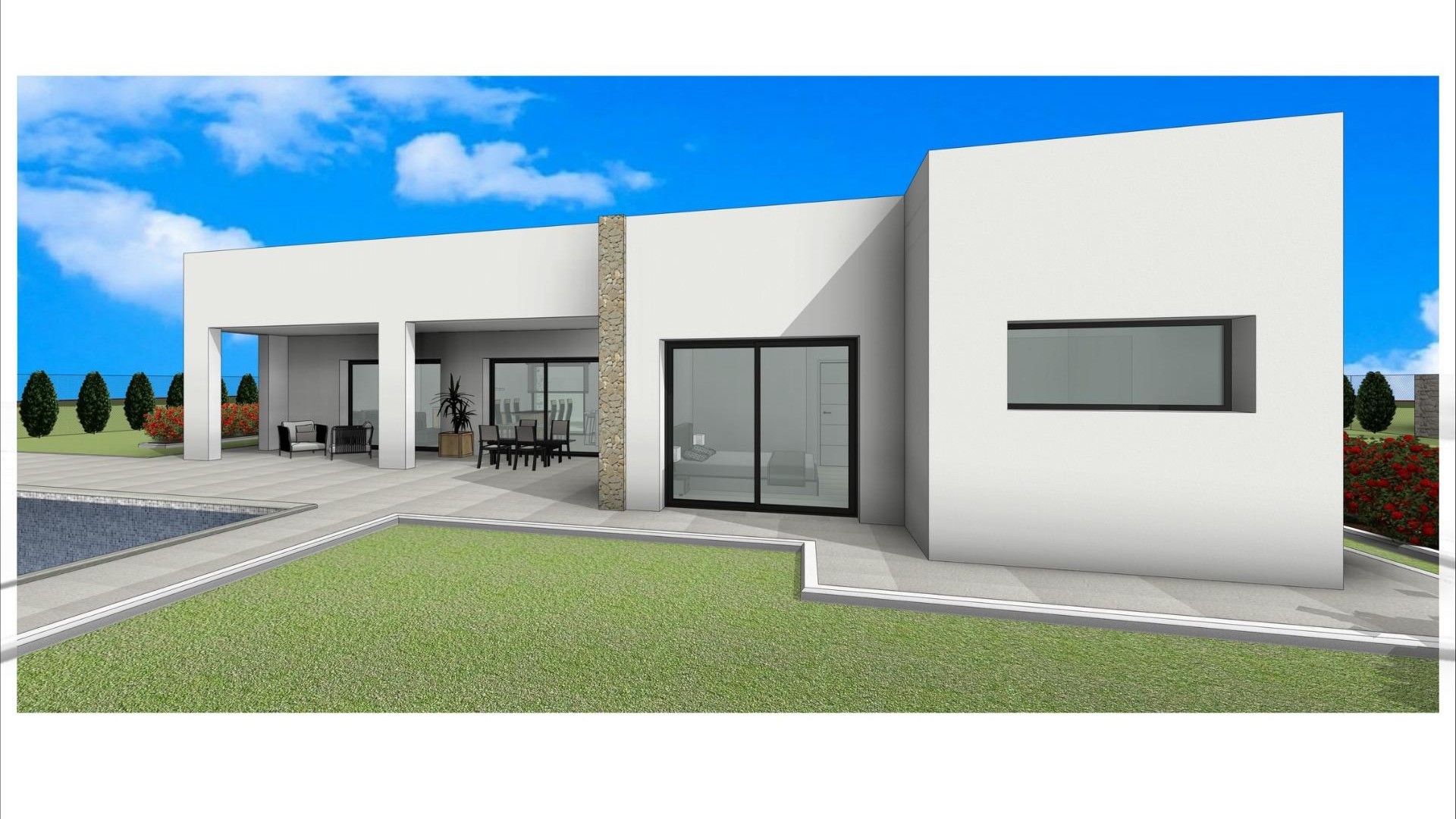 New Build - Freistehende Villa -
Aspe - Poligono 19