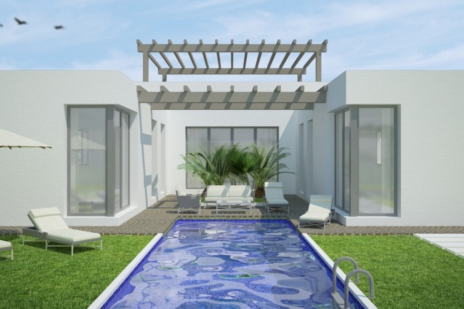 New Build - Freistehende Villa -
Benijofar - Polideportivo