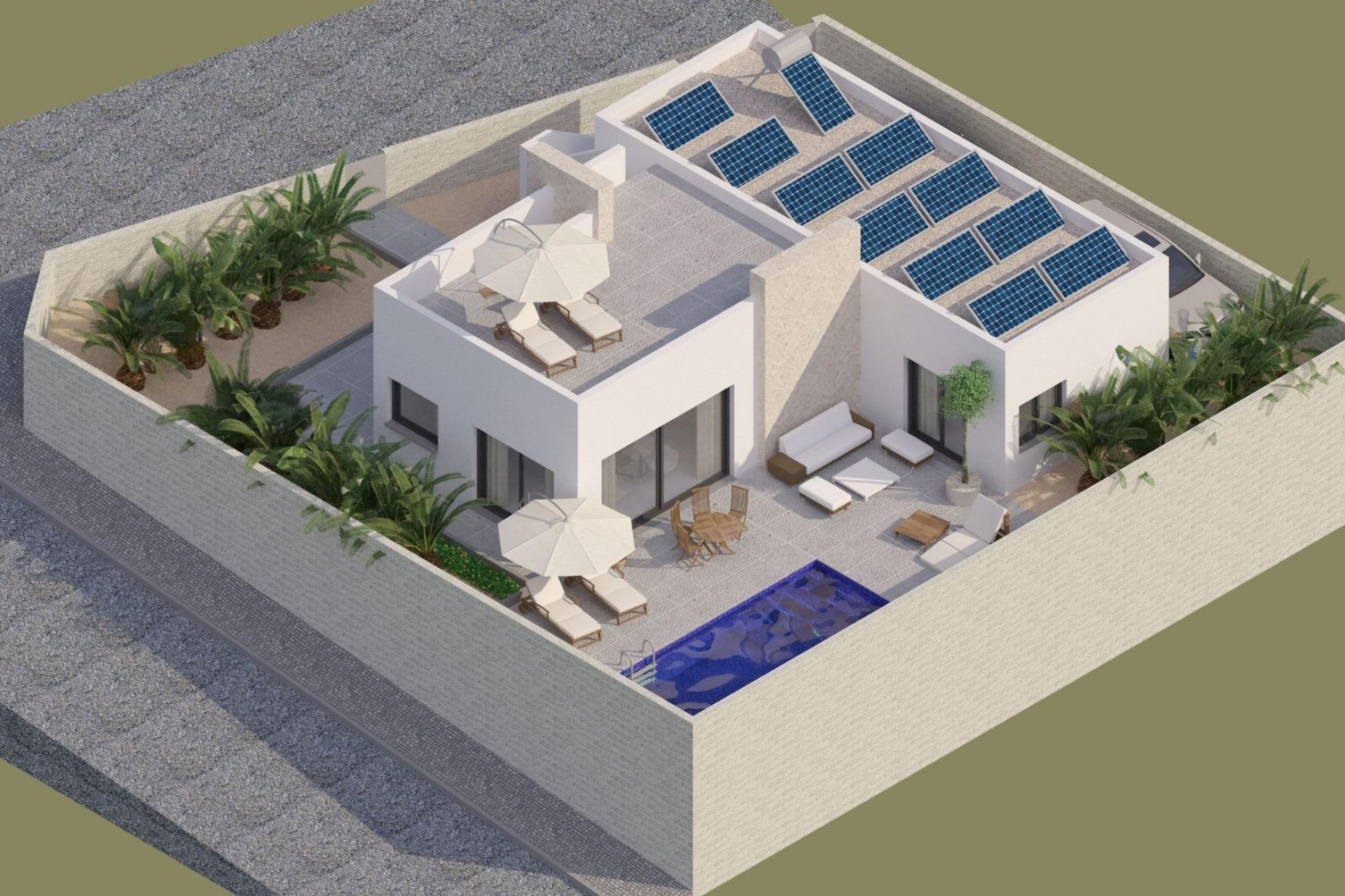 New Build - Freistehende Villa -
Benijofar - Pueblo