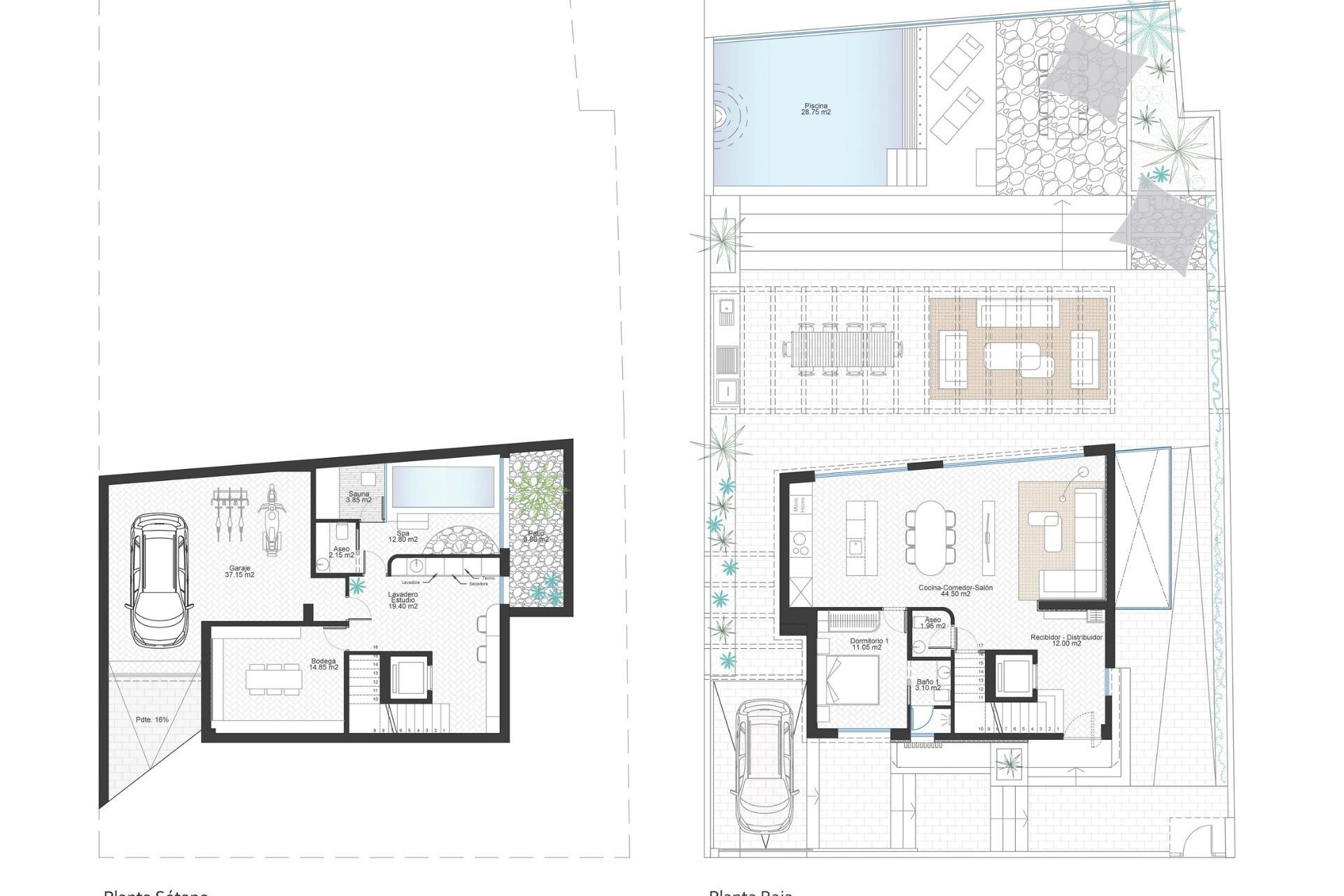 New Build - Freistehende Villa -
Cabo de Palos - Cala Flores