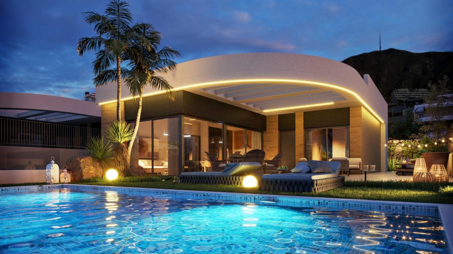 New Build - Freistehende Villa -
Finestrat - Campana garden