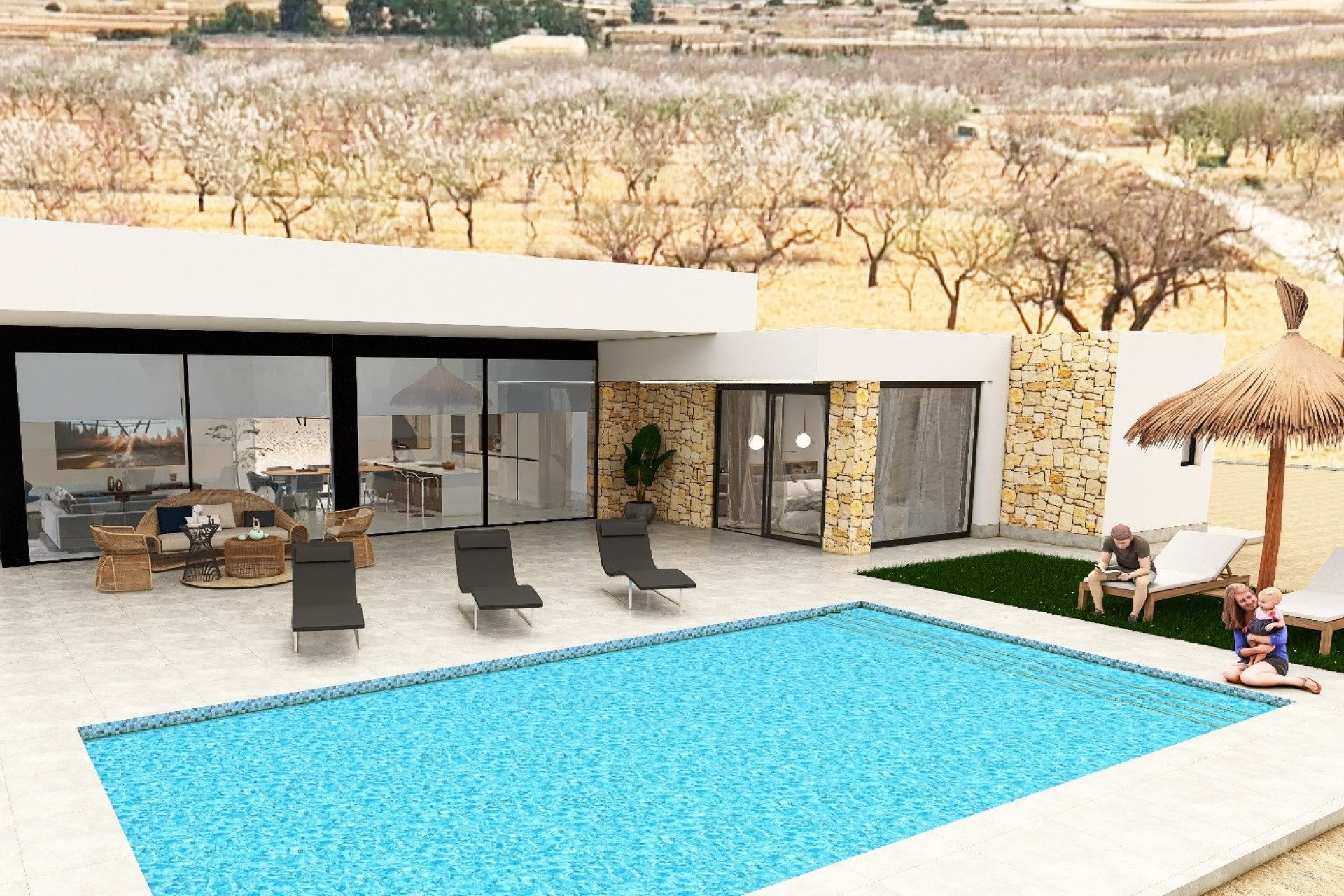 New Build - Freistehende Villa -
Pinoso