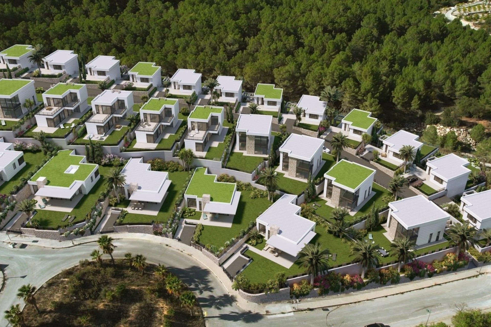 New Build - Freistehende Villa -
Polop - Polop Hills