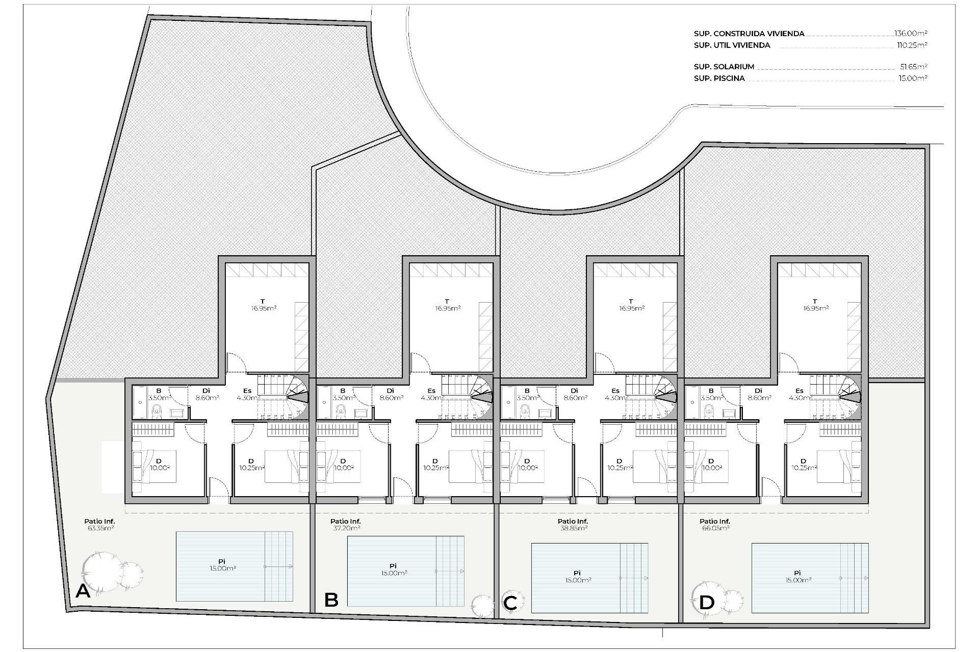 New Build - Reihenhaus -
Mazarrón - Country Club