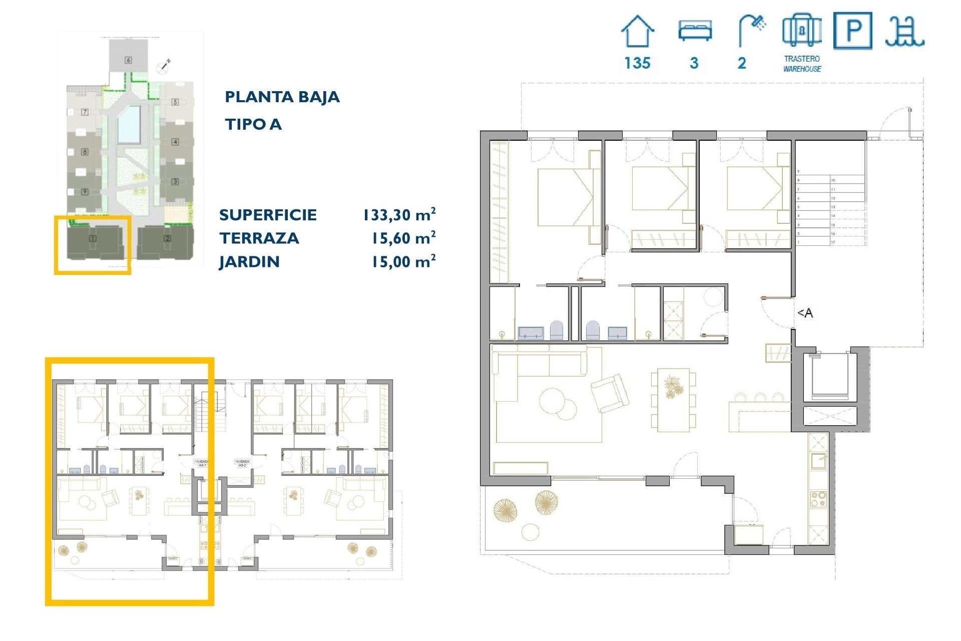 New Build - Wohnung / Apartment -
San Pedro del Pinatar - Pueblo