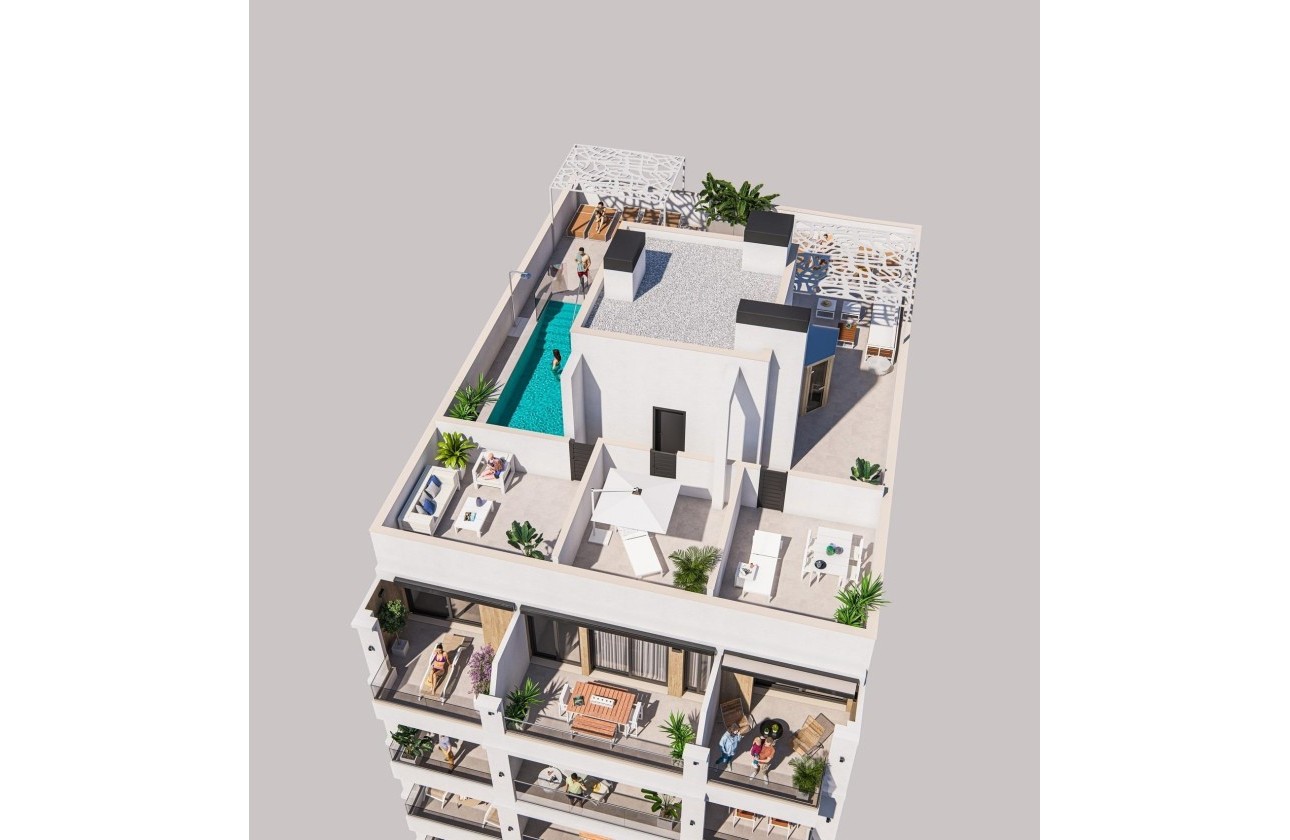 New Build - Wohnung / Apartment -
Torrevieja - Playa de El Cura