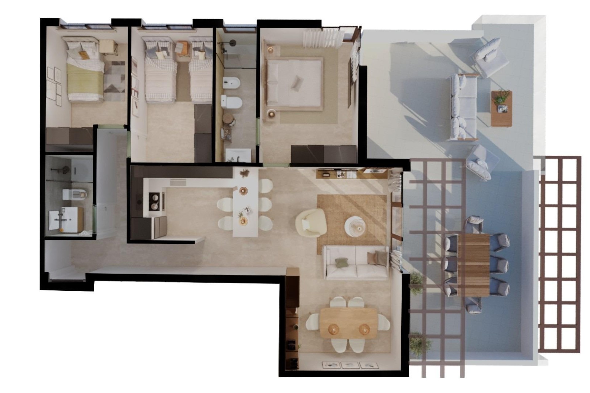New Build - Wohnung / Apartment -
Vera - Vera playa