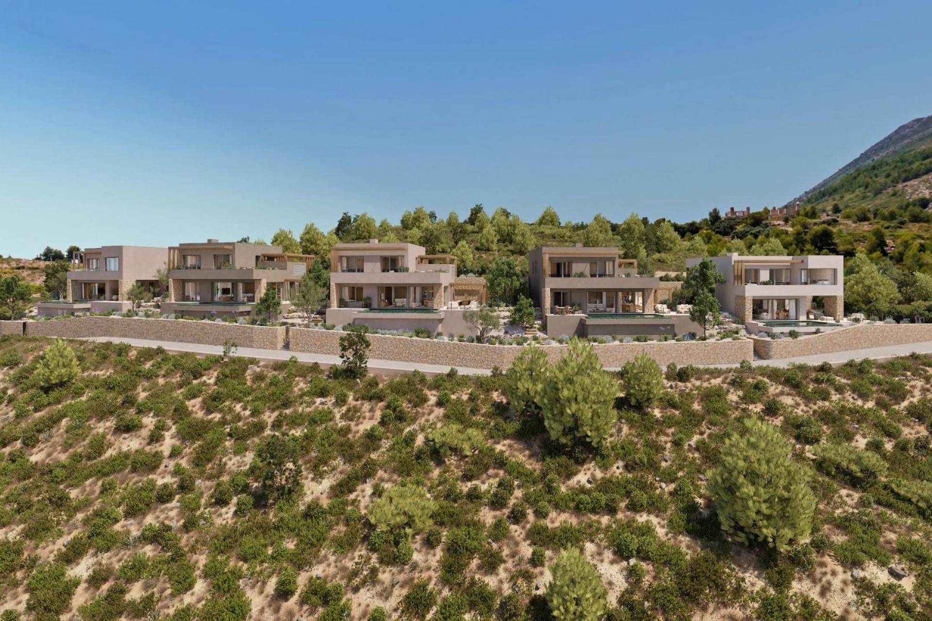 NIEUWBOUW - Vrijstaande Villa -
Llíber - Montanya Llarga