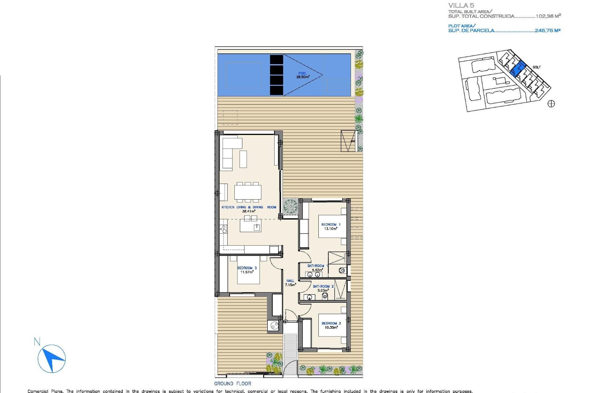 NIEUWBOUW - Vrijstaande Villa -
Los Alcazares - Serena Golf