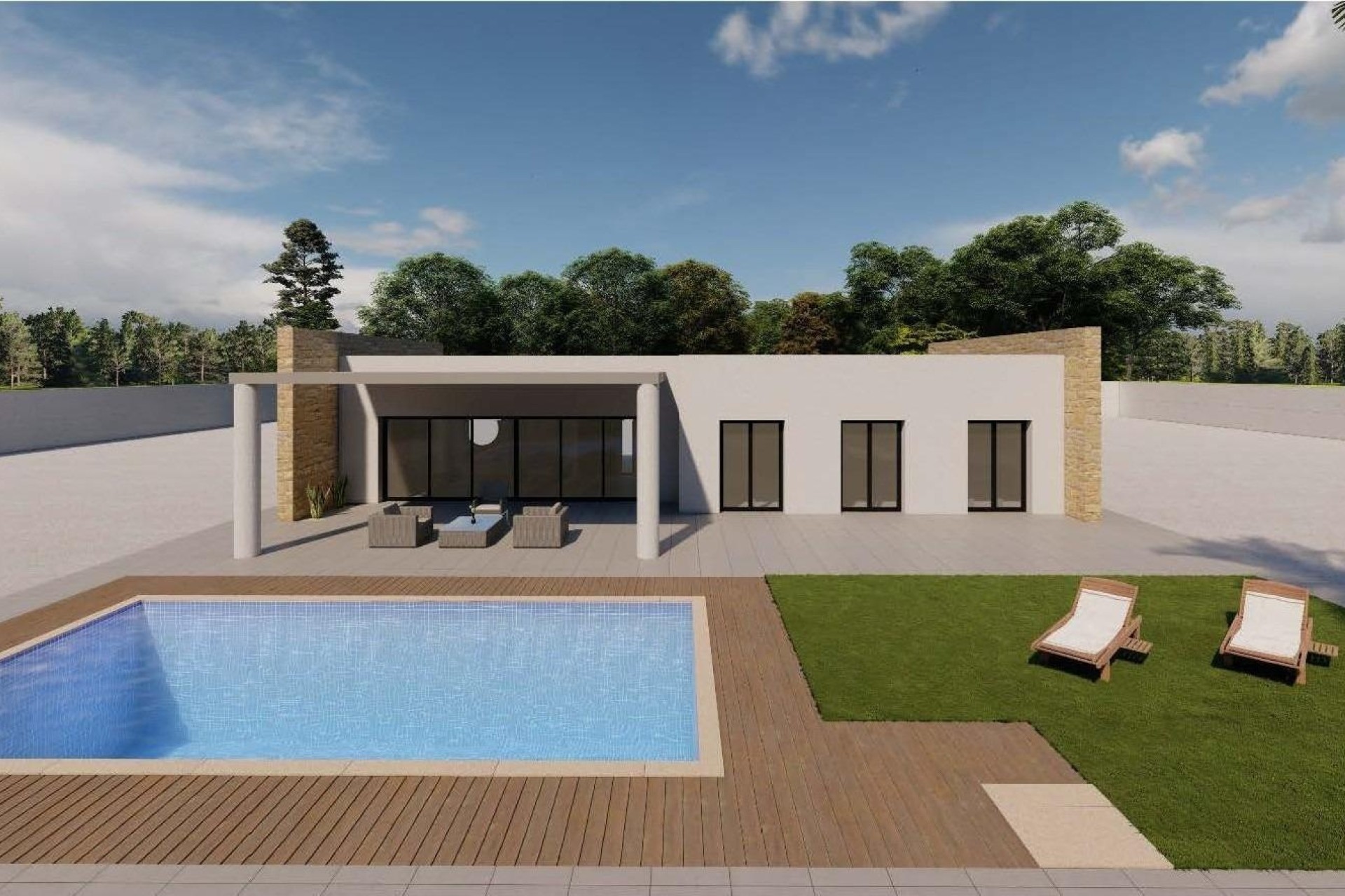 NIEUWBOUW - Vrijstaande Villa -
Pinoso - Campo
