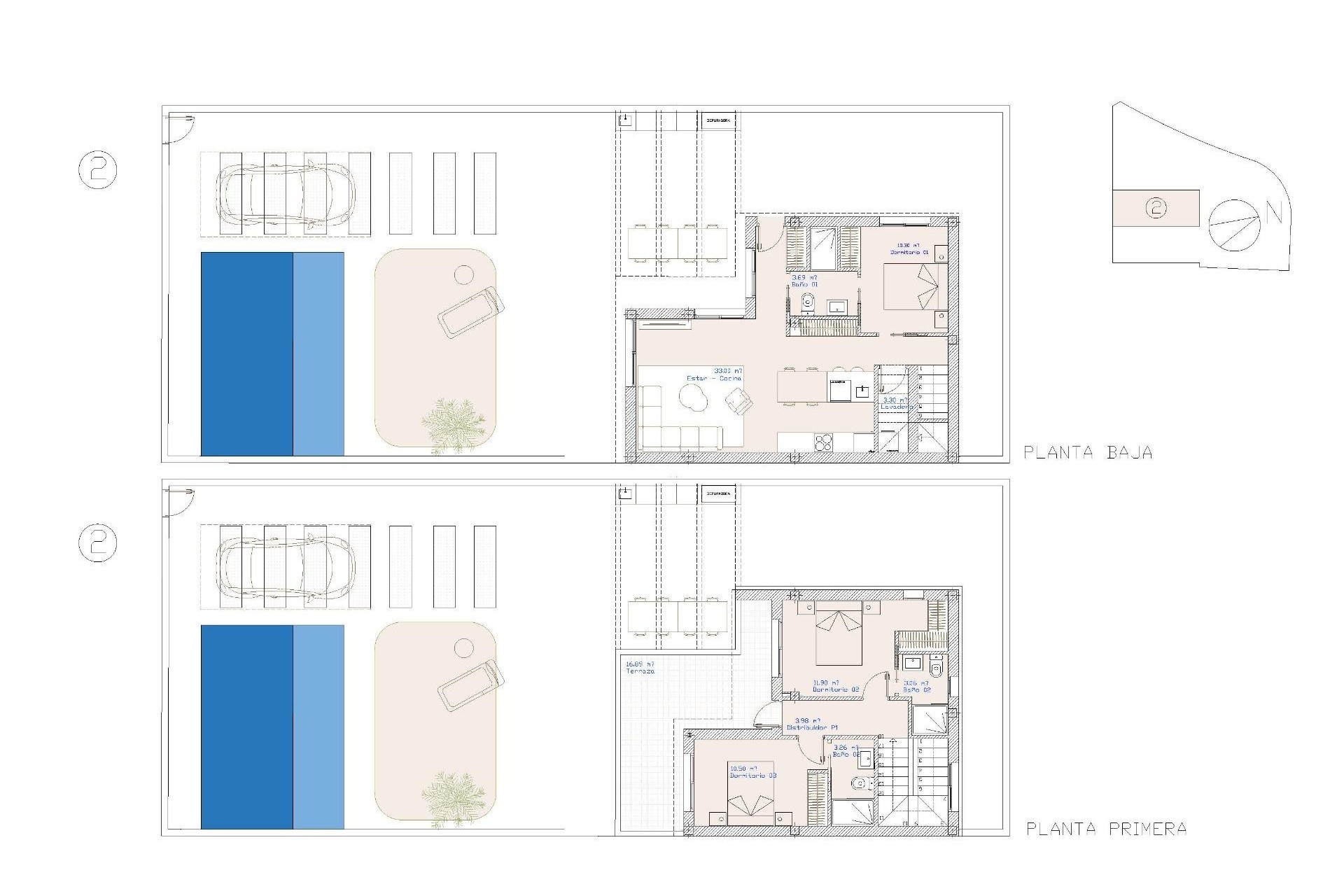 NIEUWBOUW - Vrijstaande Villa -
San Pedro del Pinatar - Center