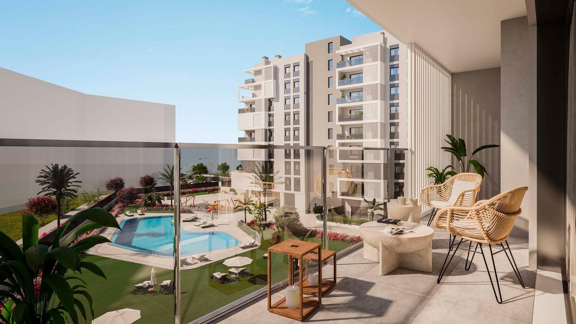 Nouvelle construction - Apartement Flat -
Alicante - PAU 1