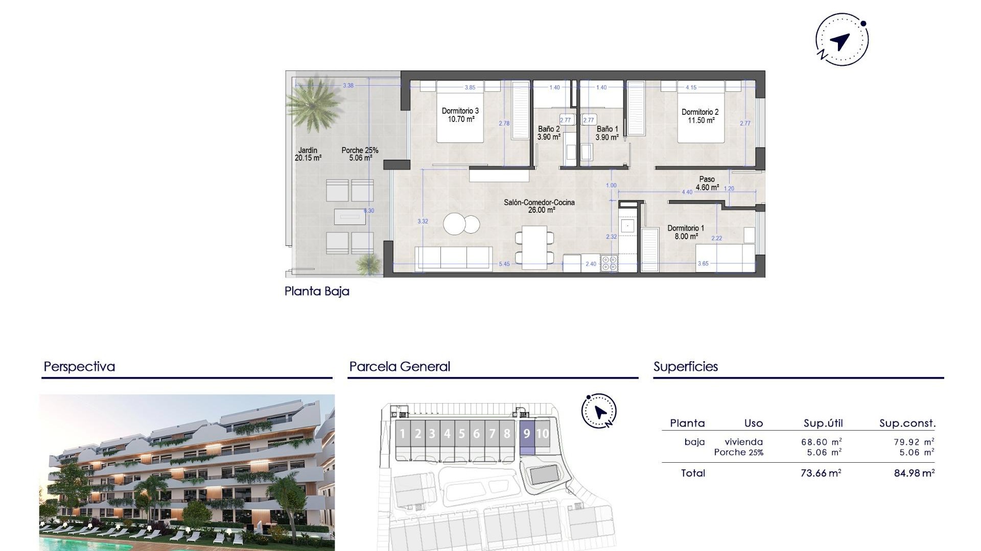 Nouvelle construction - Apartement Flat -
San Javier - Santiago de la Ribera