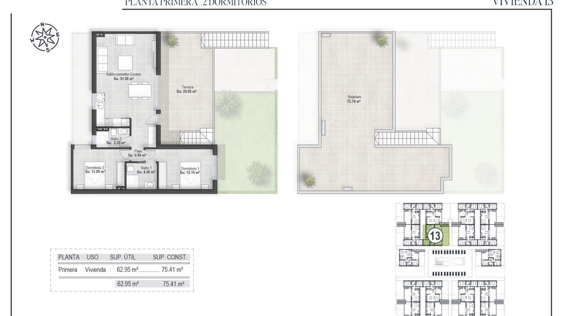 Nouvelle construction - Appartement -
Alhama de Murcia - Condado de Alhama