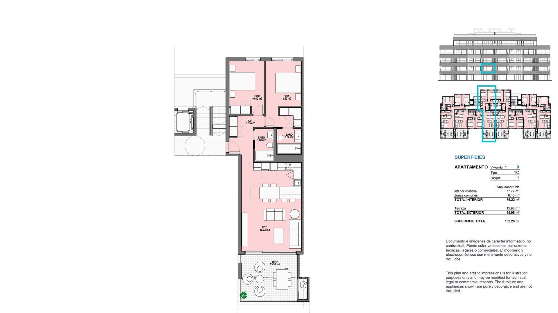 Nouvelle construction - Appartement -
Torre Pacheco - Santa Rosalia Lake And Life Resort