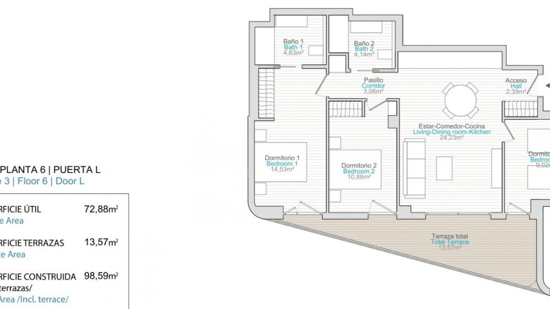 Nouvelle construction - Appartement -
Villajoyosa - La Tellerola