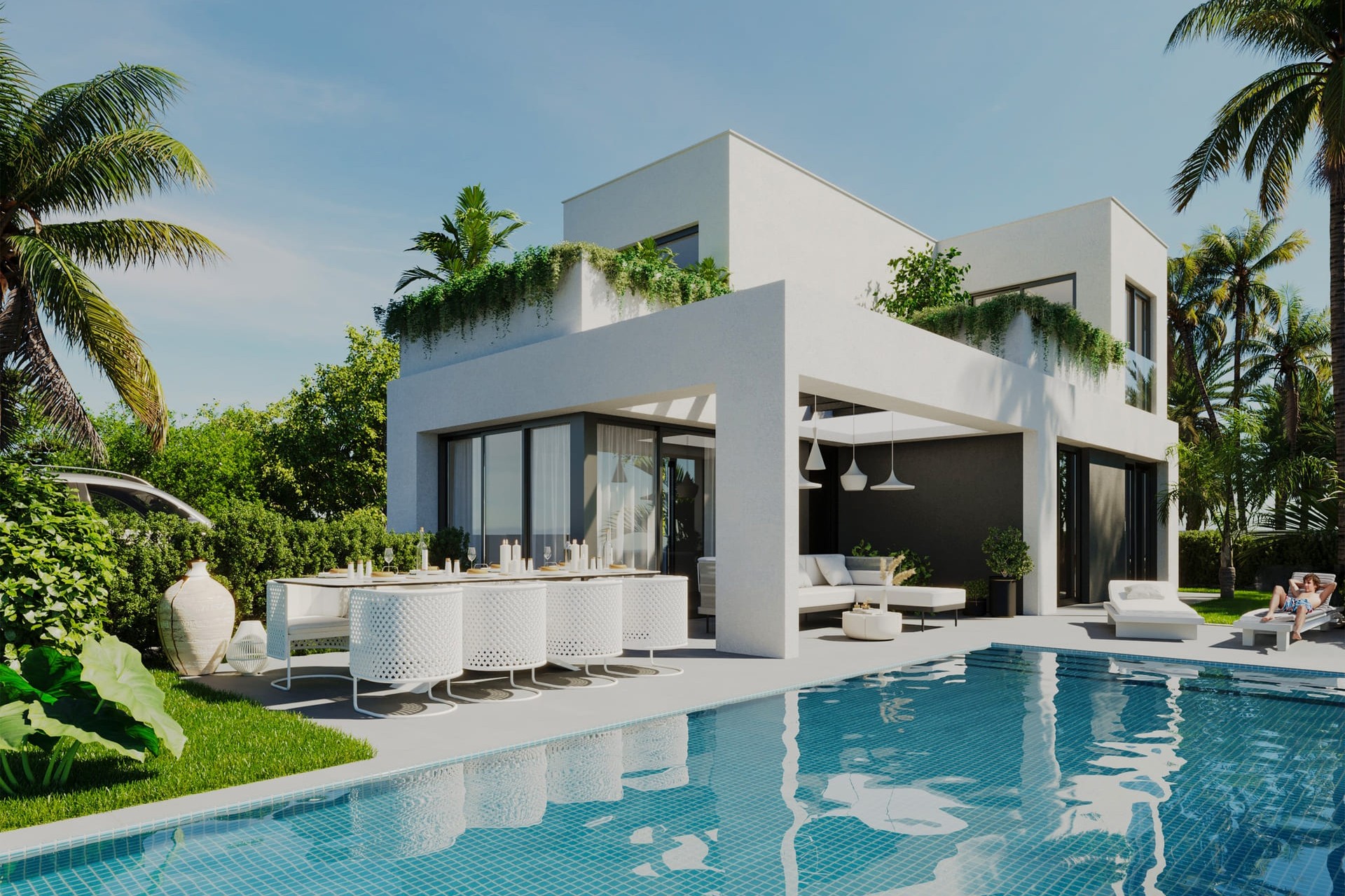 Nouvelle construction - Halfvrijstaande villa -
Finestrat