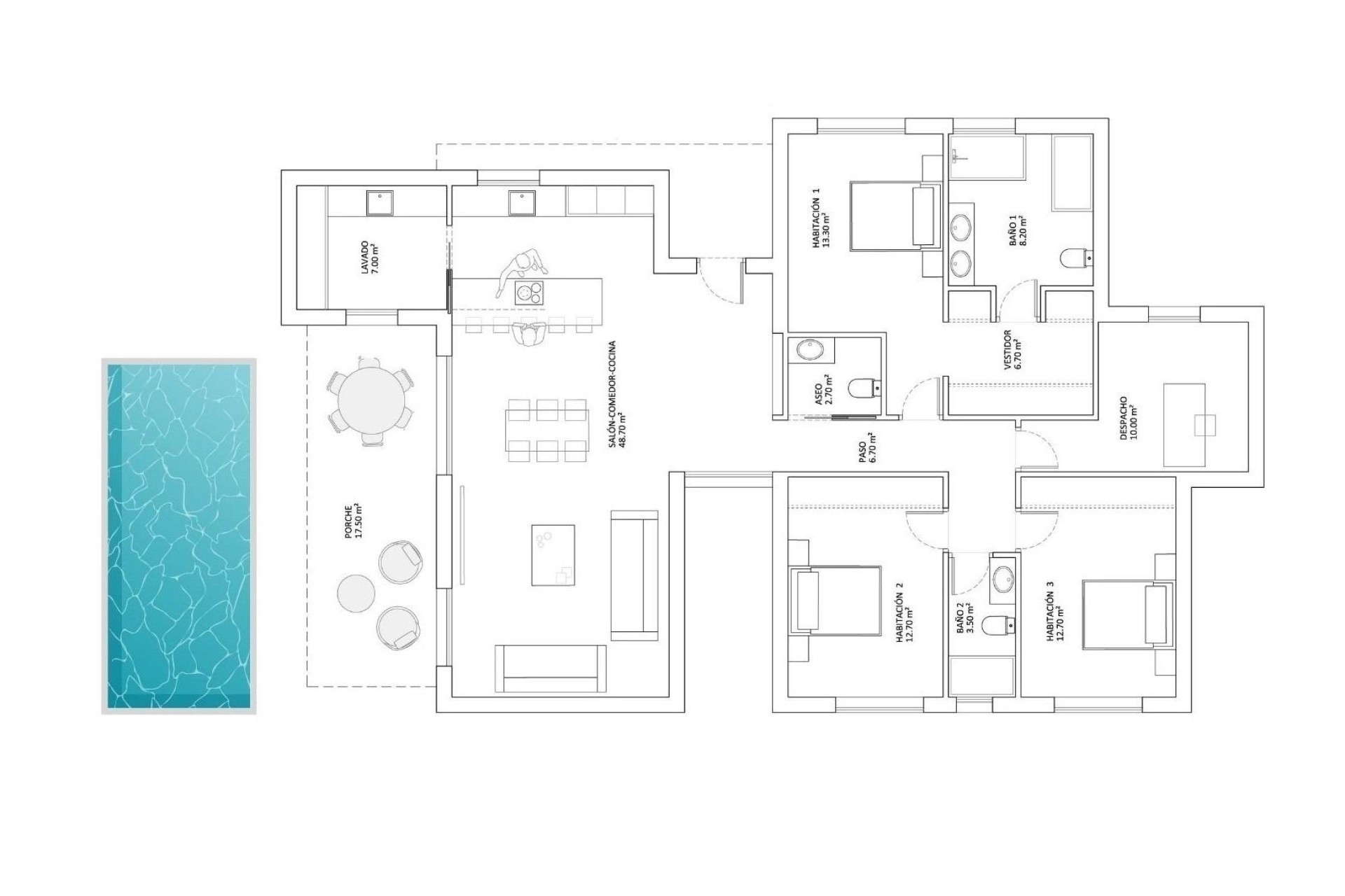 Nouvelle construction - Villa Individuelle -
Monforte del Cid - La Capitana