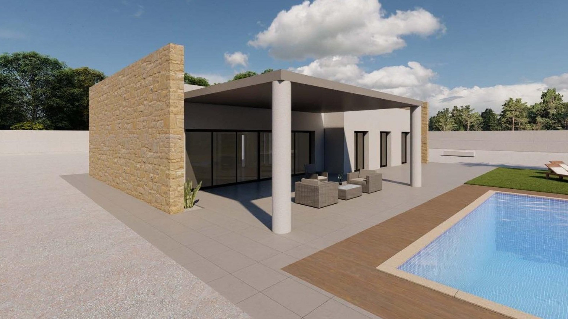 Nouvelle construction - Villa Individuelle -
Pinoso - Campo