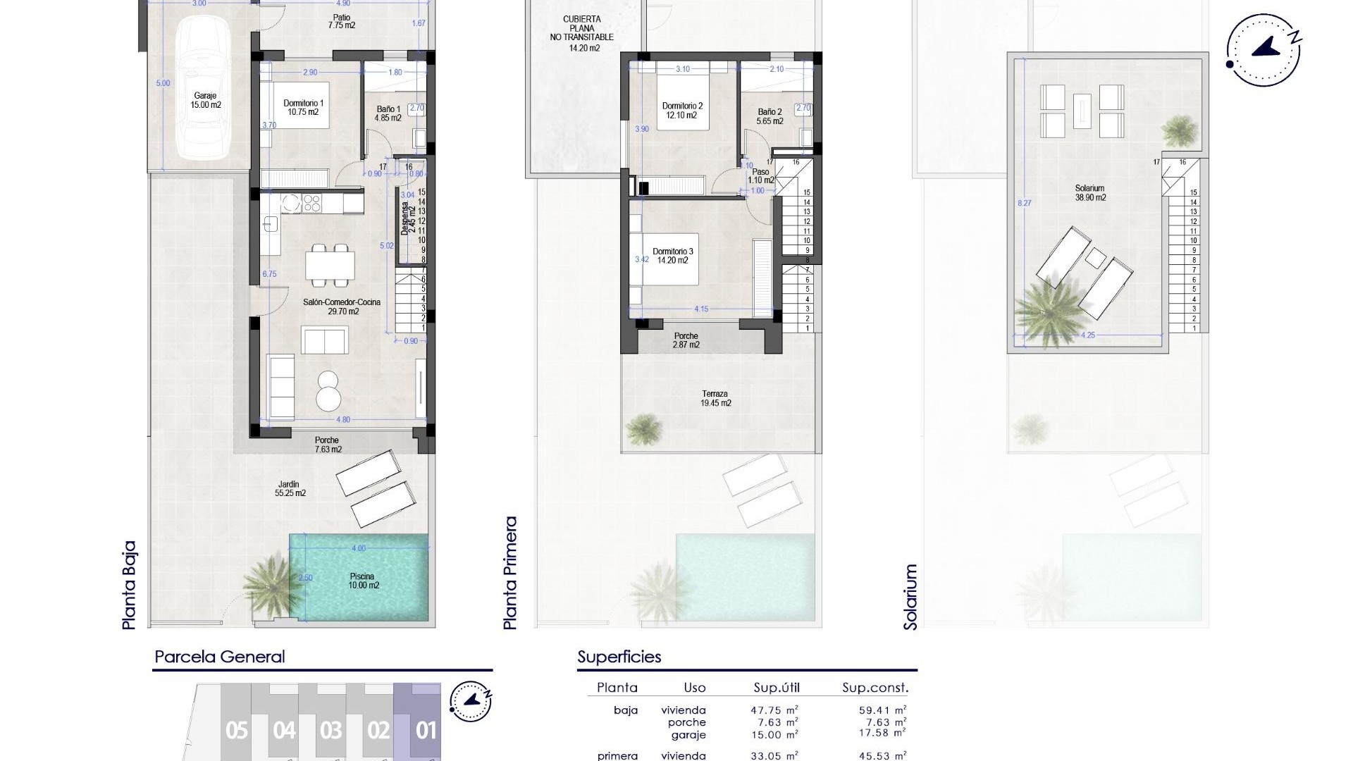Nouvelle construction - Villa Individuelle -
San Pedro del Pinatar - Polideportivo