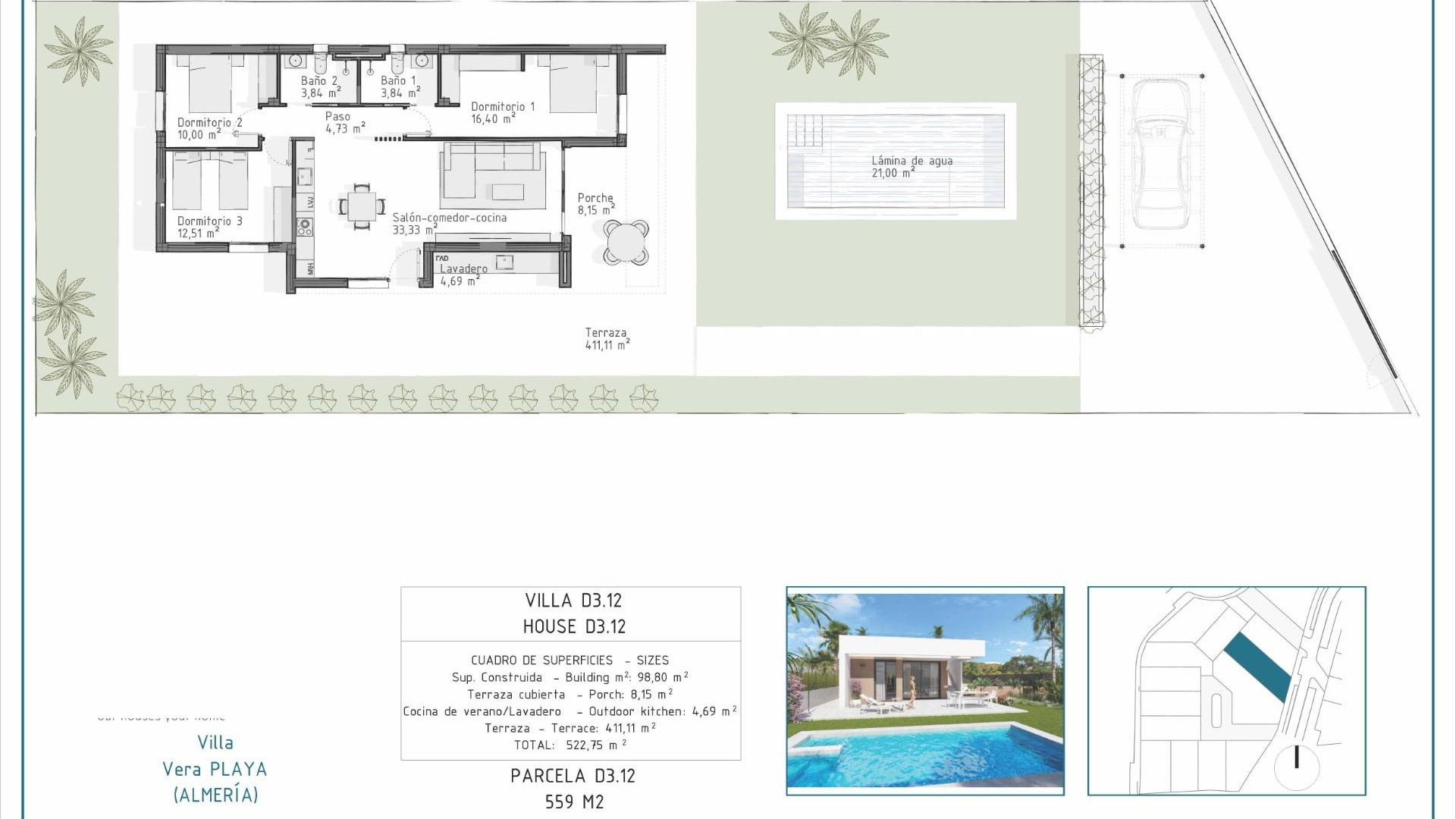 Nouvelle construction - Villa Individuelle -
Vera - Pueblo Salinas