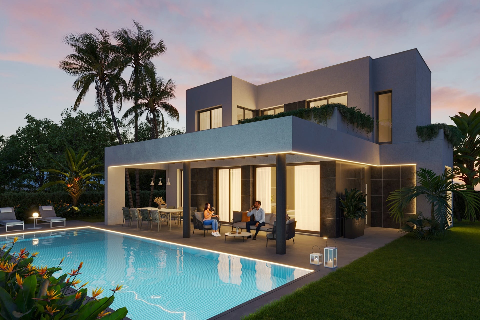 Nouvelle construction - Villa mitoyenne -
Finestrat