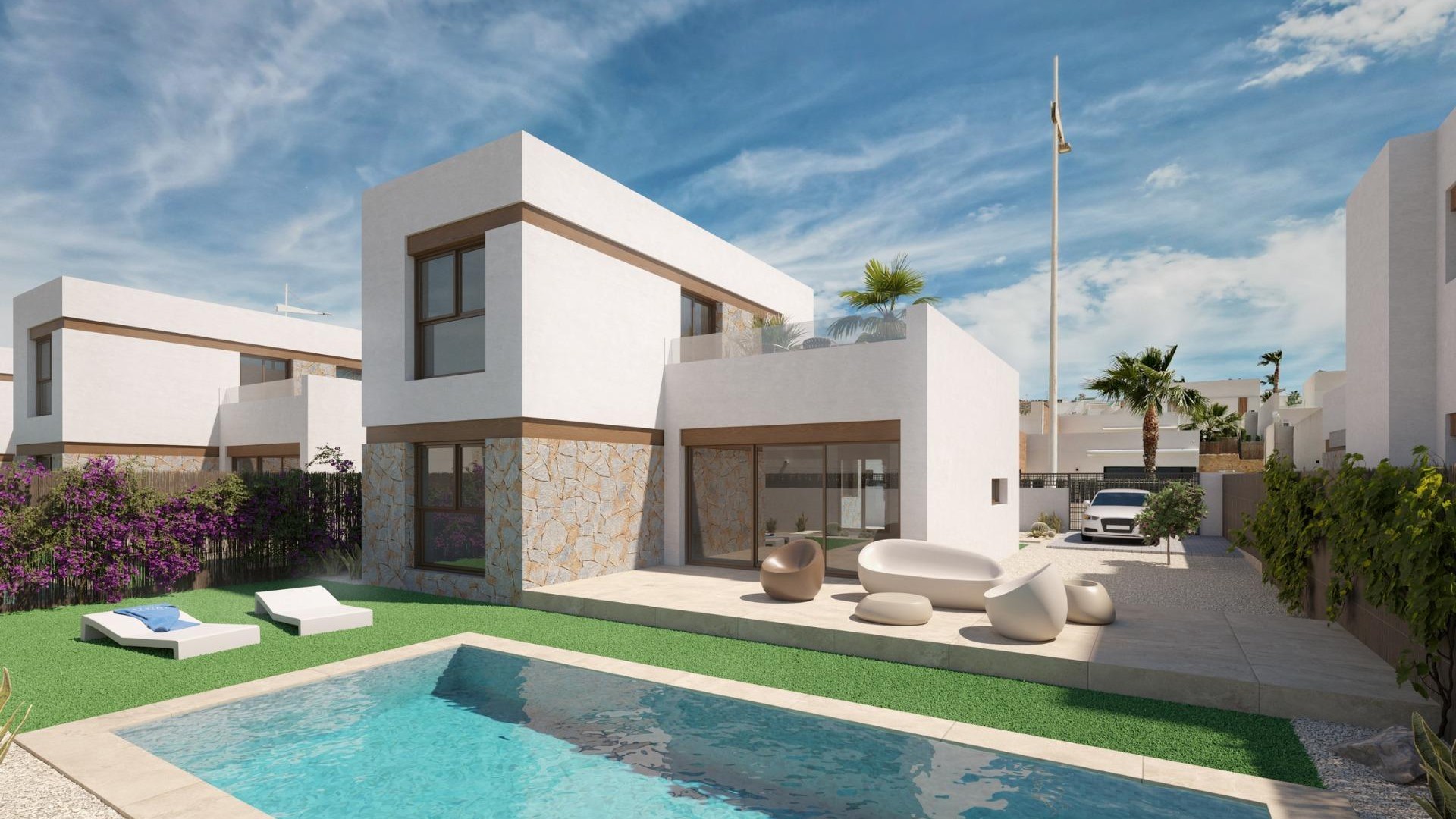 Nouvelle construction - Vrijstaande Villa -
Algorfa - La Finca Golf