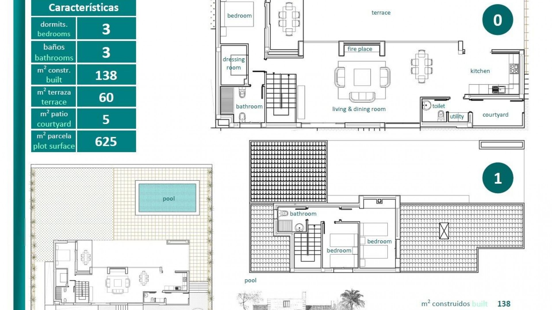 Nouvelle construction - Vrijstaande Villa -
Sucina - Peraleja Golf