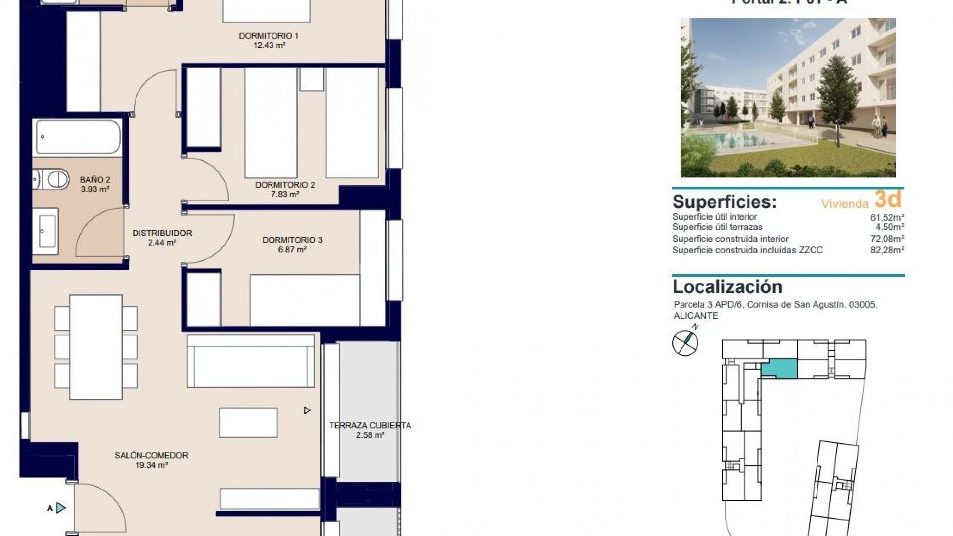 Nowa konstrukcja - Apartament mieszkanie -
Alicante - Pau Ii