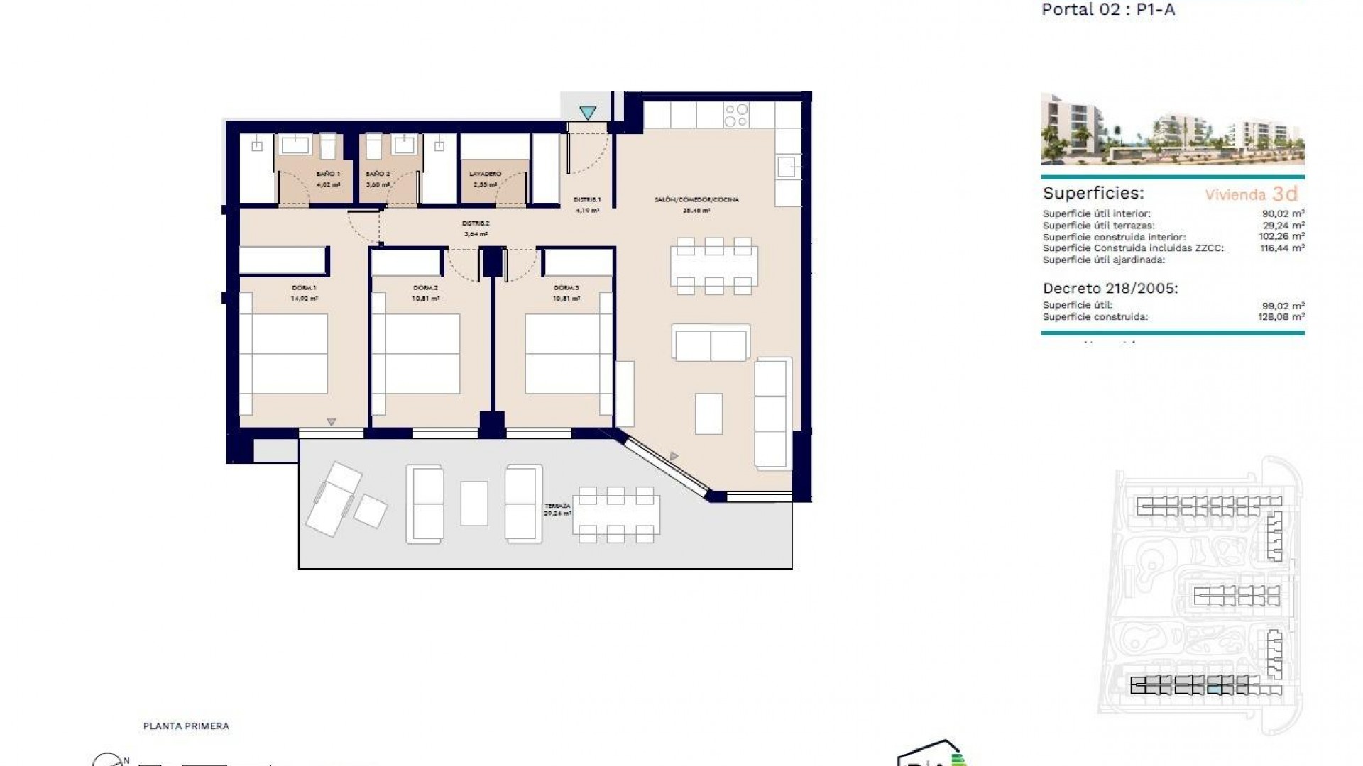 Nowa konstrukcja - Apartament mieszkanie -
Almerimar - 1ª Linea De Playa